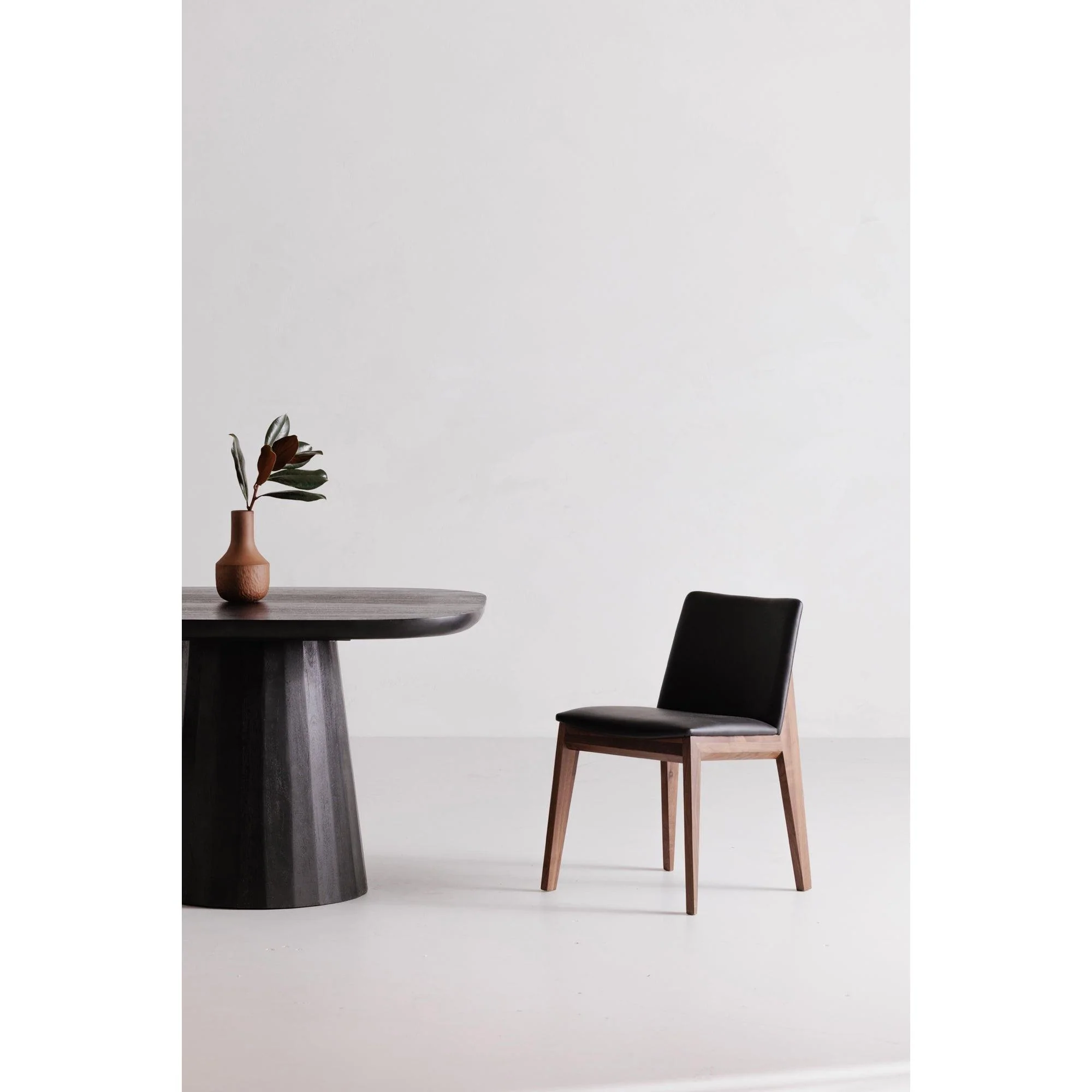 Deco Dining Chair Black Pvc - Set Of Two - Remutear