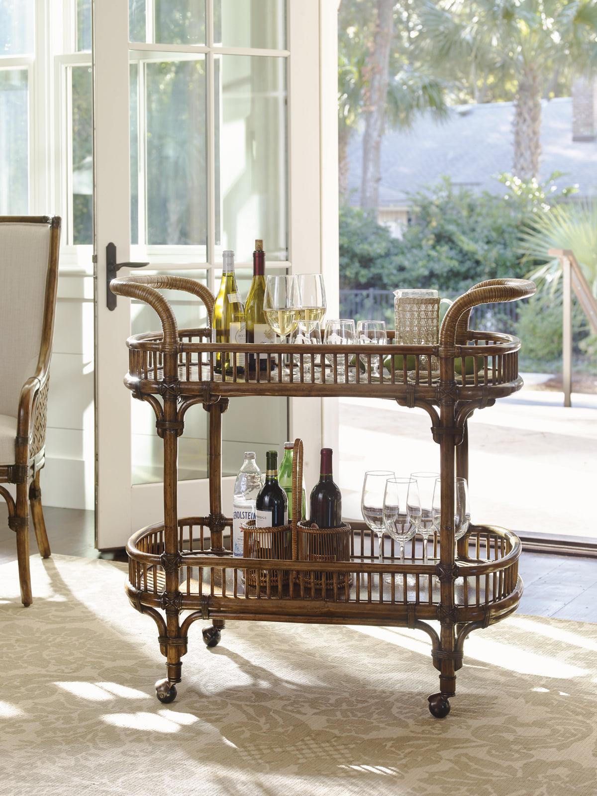 Bali Hai Veranda Bar Cart - Remutear