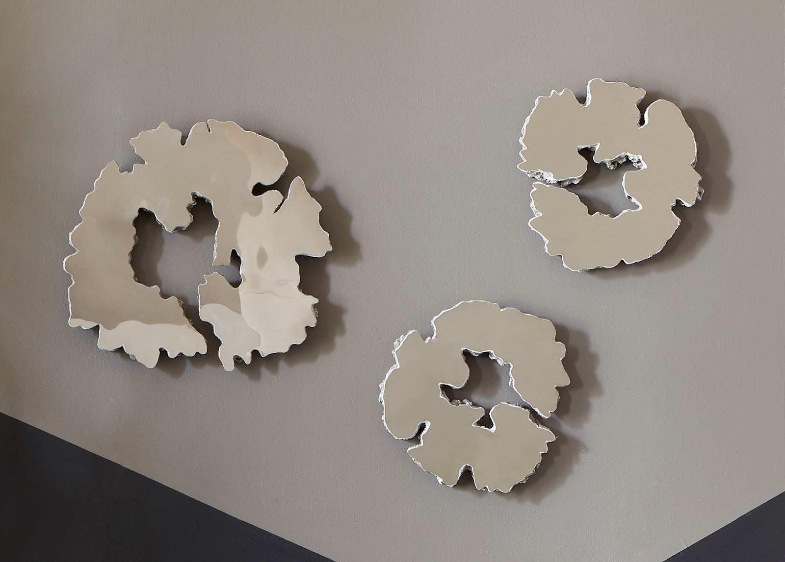 Lava Slice Wall Art, Resin, Stainless Steel, SM - Remutear