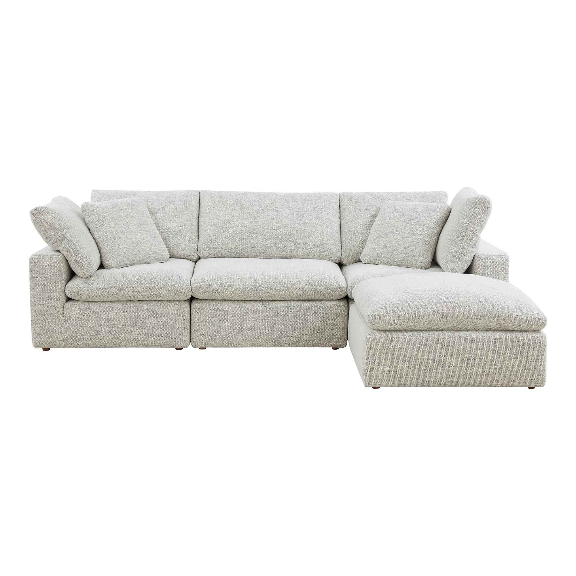 Terra Condo Lounge Modular Performance Fabric Coastside Sand - Remutear