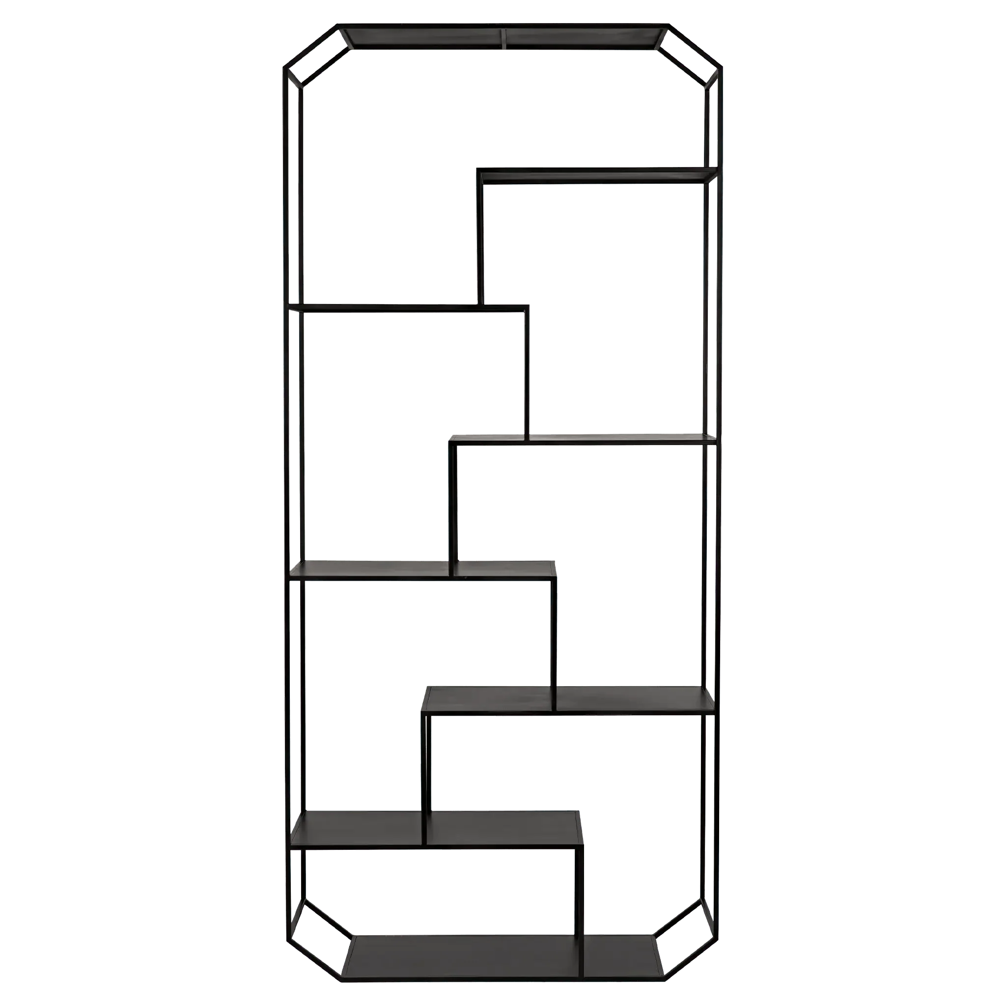 Marquise Bookcase, Black Steel - Remutear