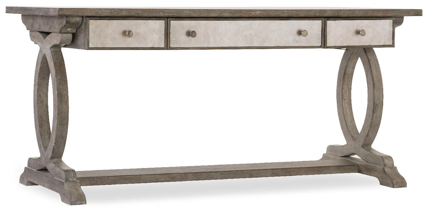 Rustic Glam Trestle Desk - Remutear