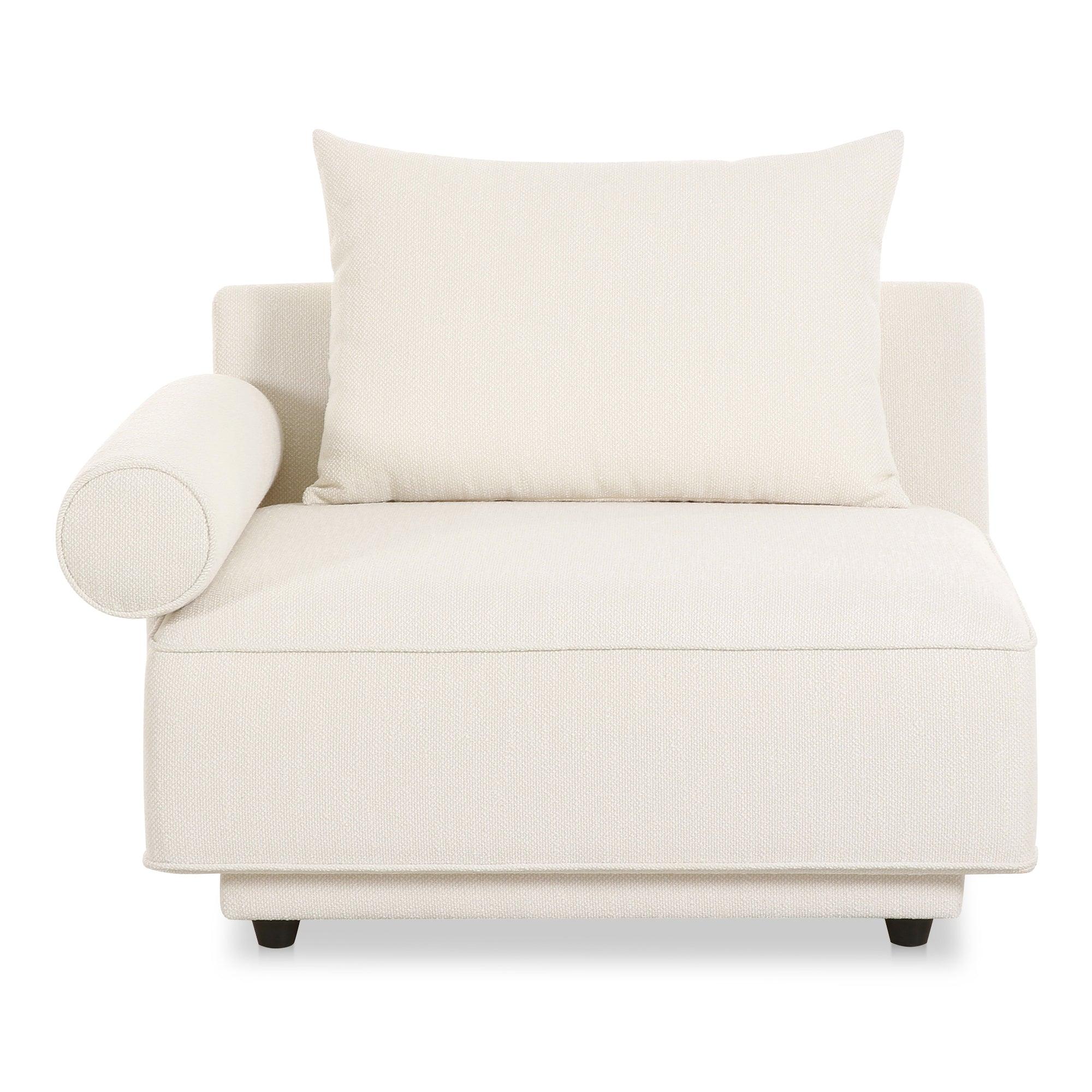 Rosello Left Arm Facing Chair White - Remutear
