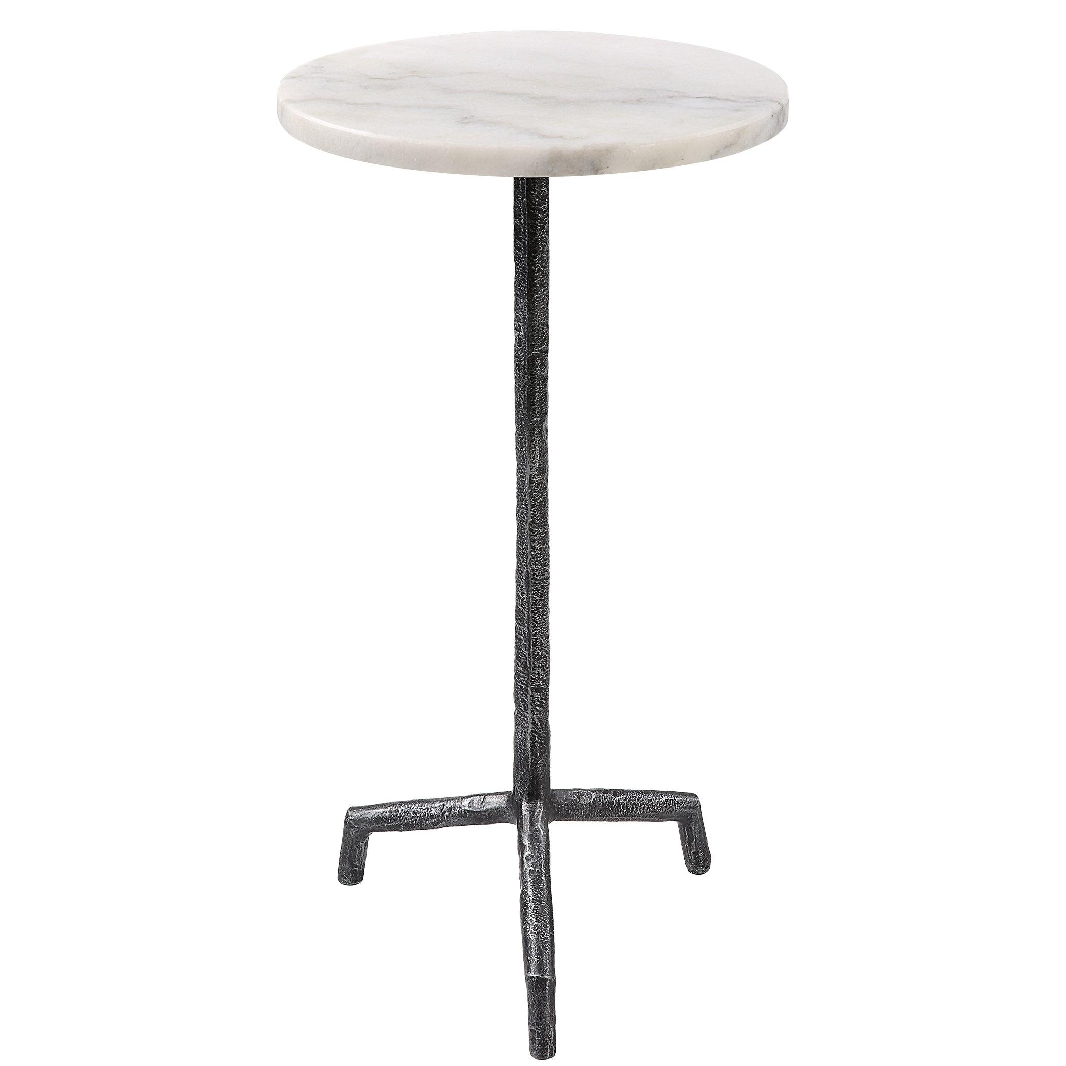 Puritan White Marble Drink Table - Remutear