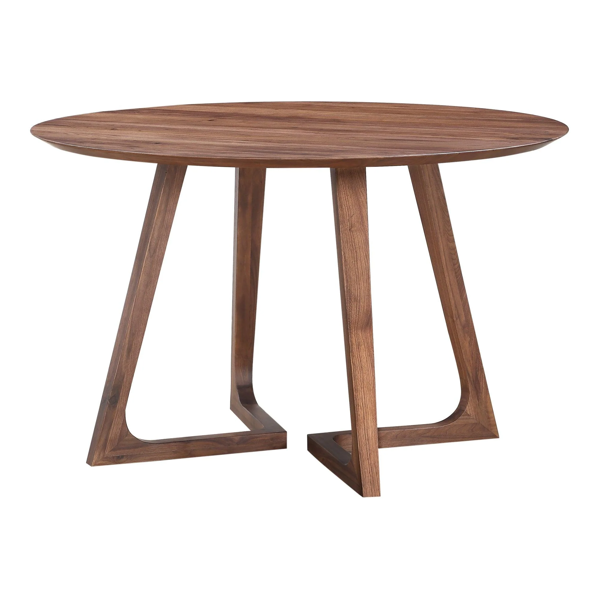 Godenza Dining Table Round Walnut - Remutear
