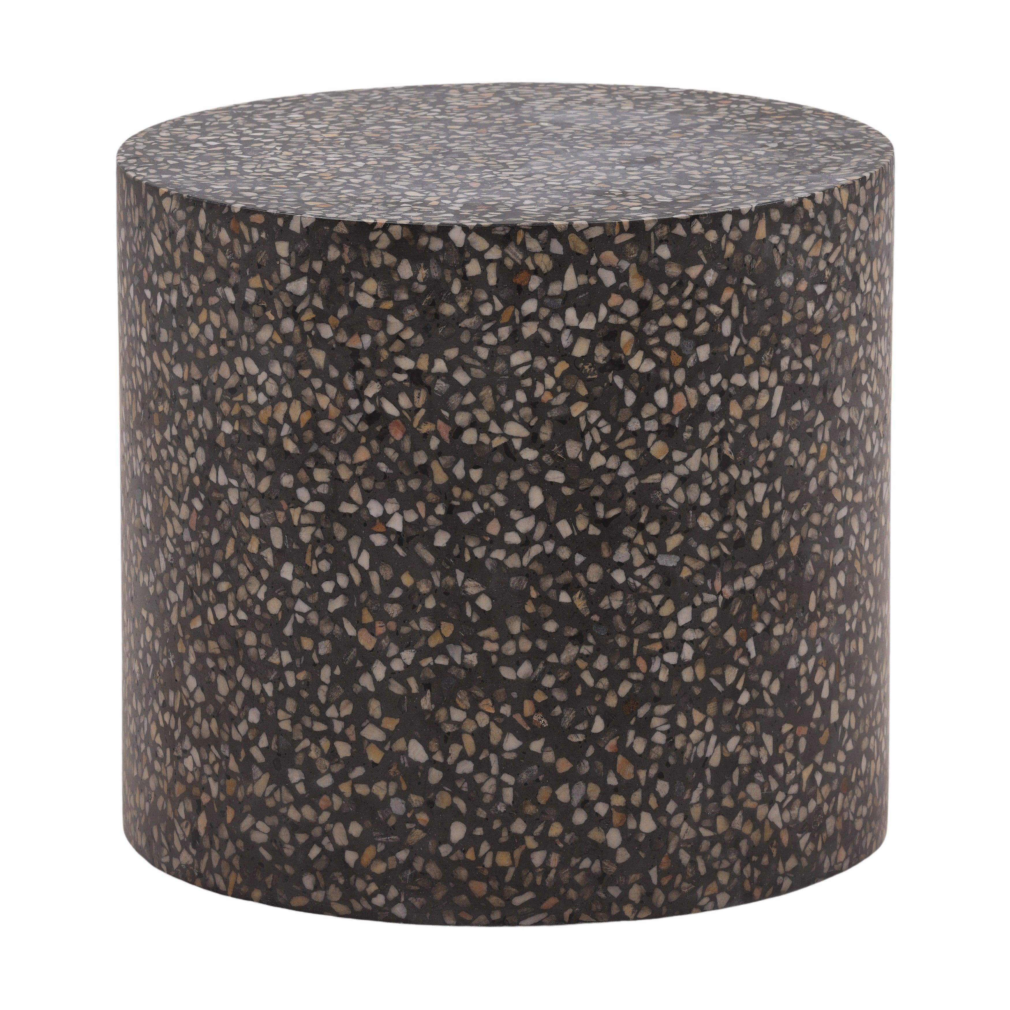 Bravon Outdoor Side Table Black - Remutear