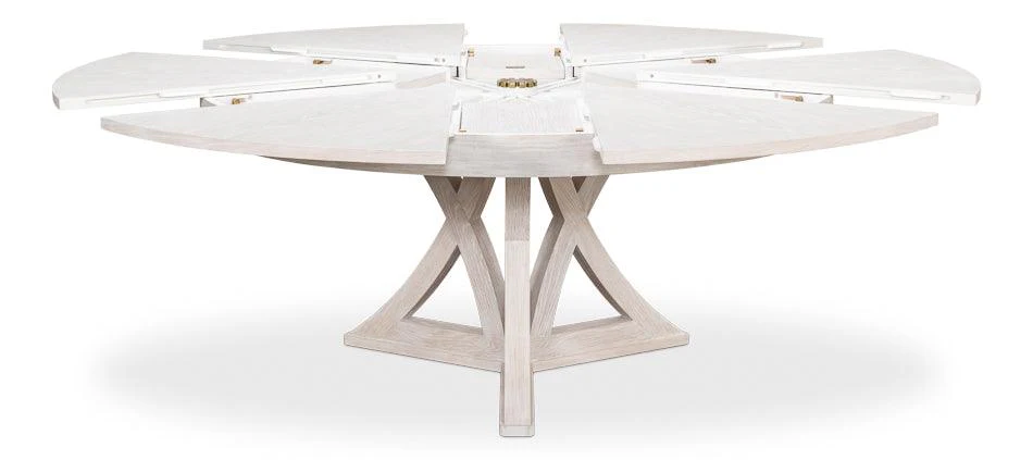 Casual Jupe Dining Table Whtwash Wht Lg - Remutear