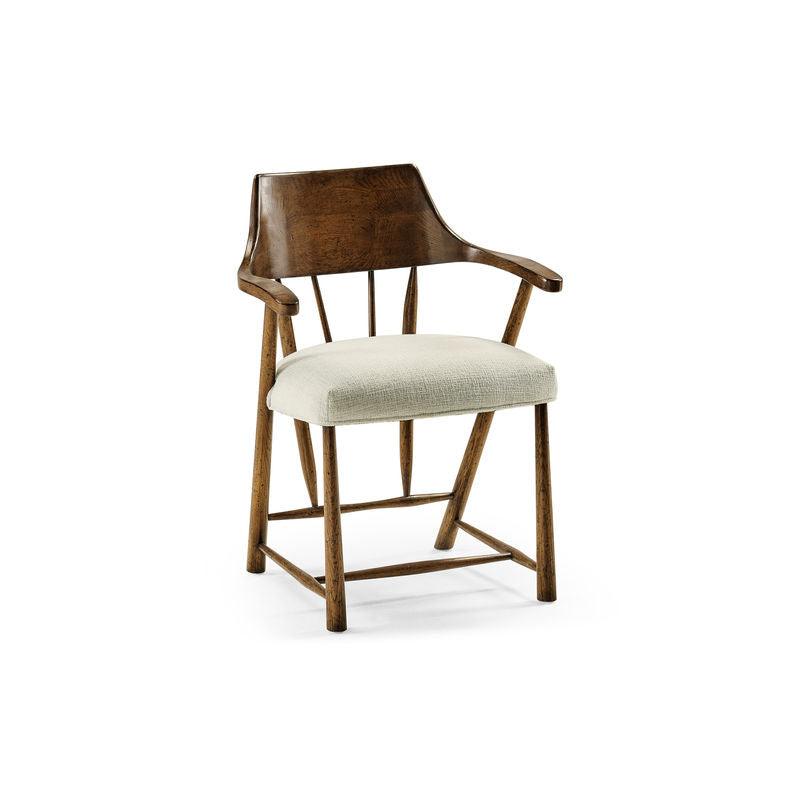 Casual Accents Tudor Oak Captains Chair, Shambala - Remutear