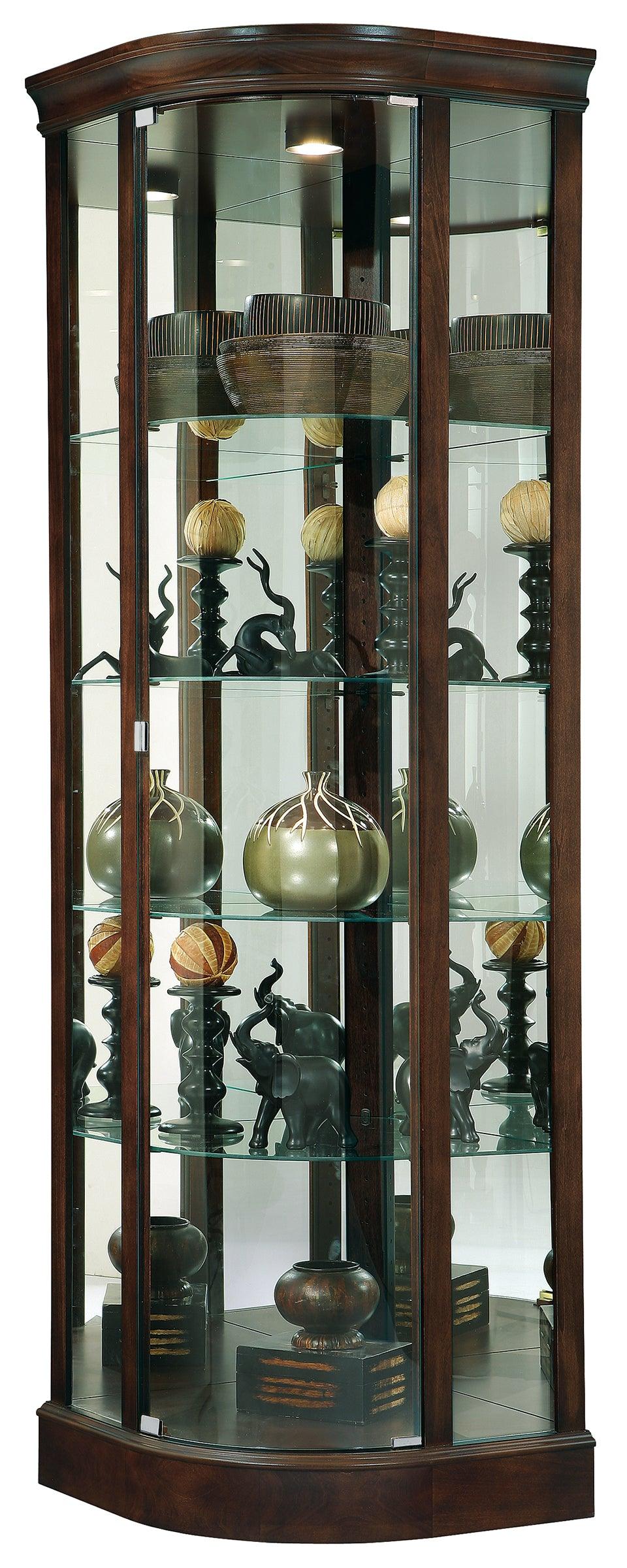 Marlowe III Corner Curio Cabinet - Remutear