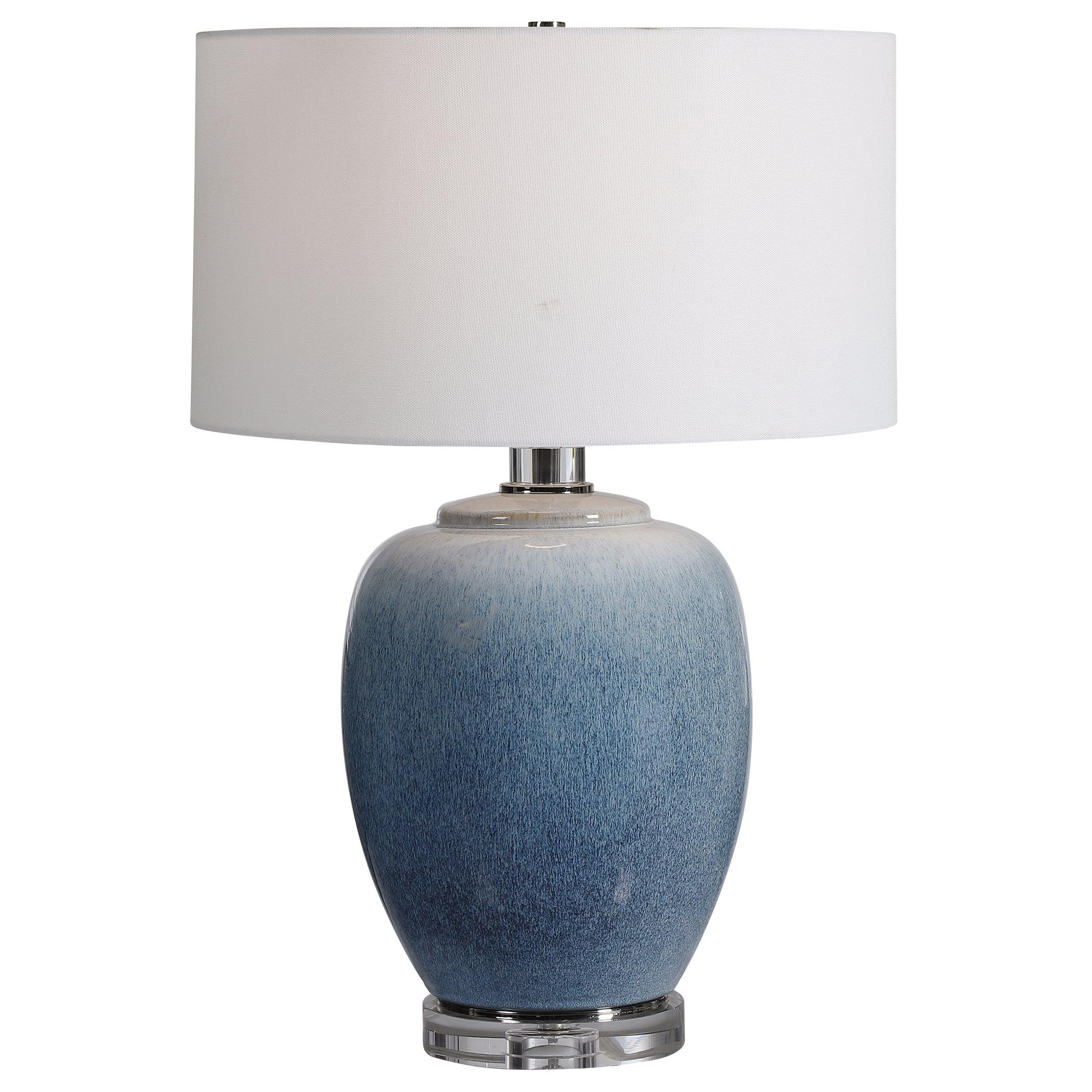 BLUE WATERS CERAMIC TABLE LAMP - Remutear