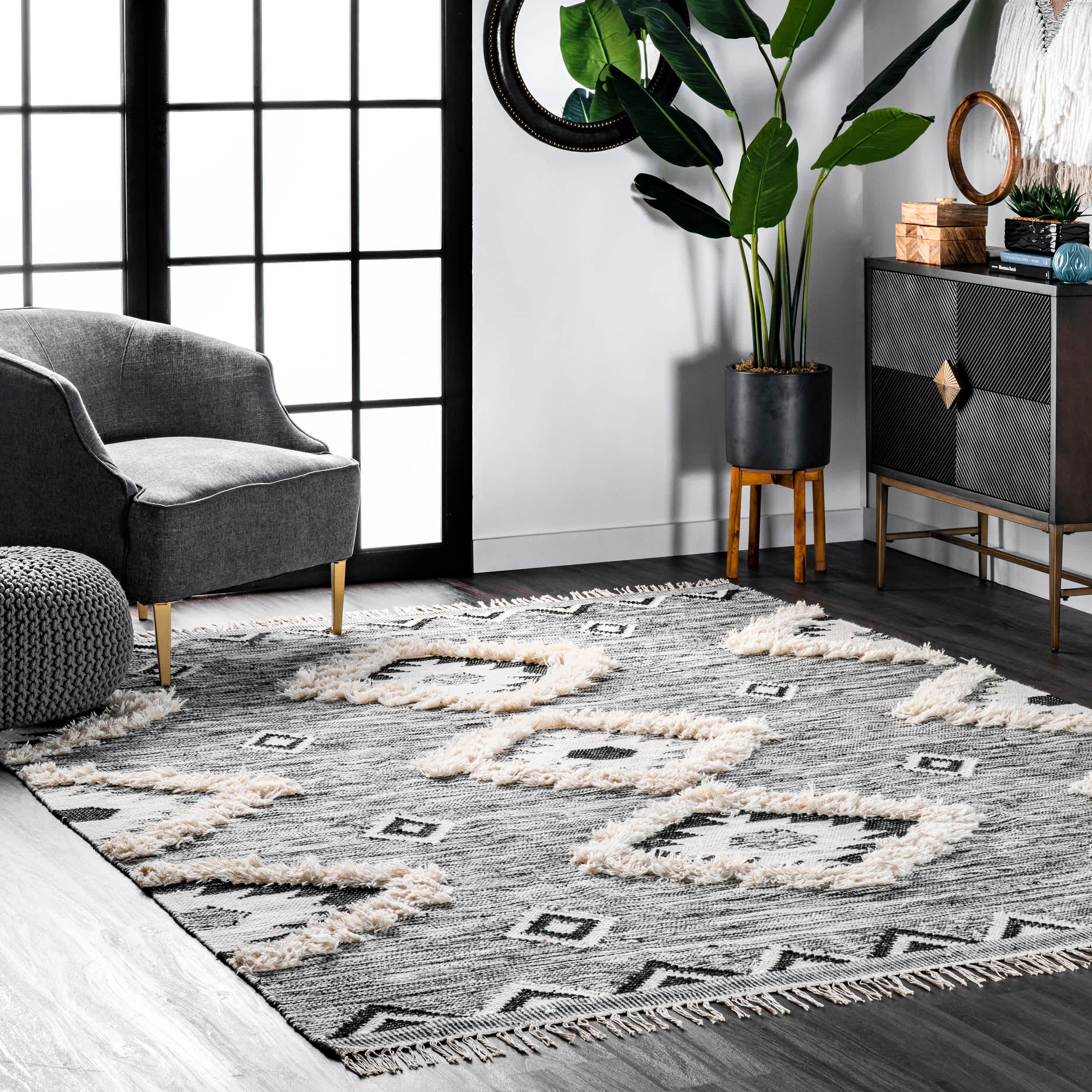 Savannah Moroccan Fringe Area Rug - Remutear