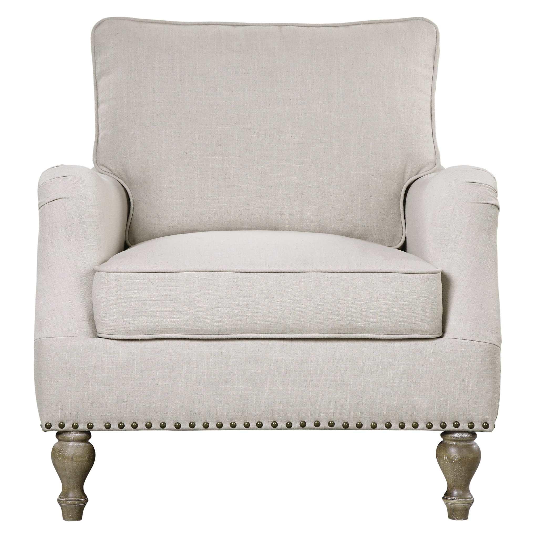 Armstead Antique White Armchair - Remutear