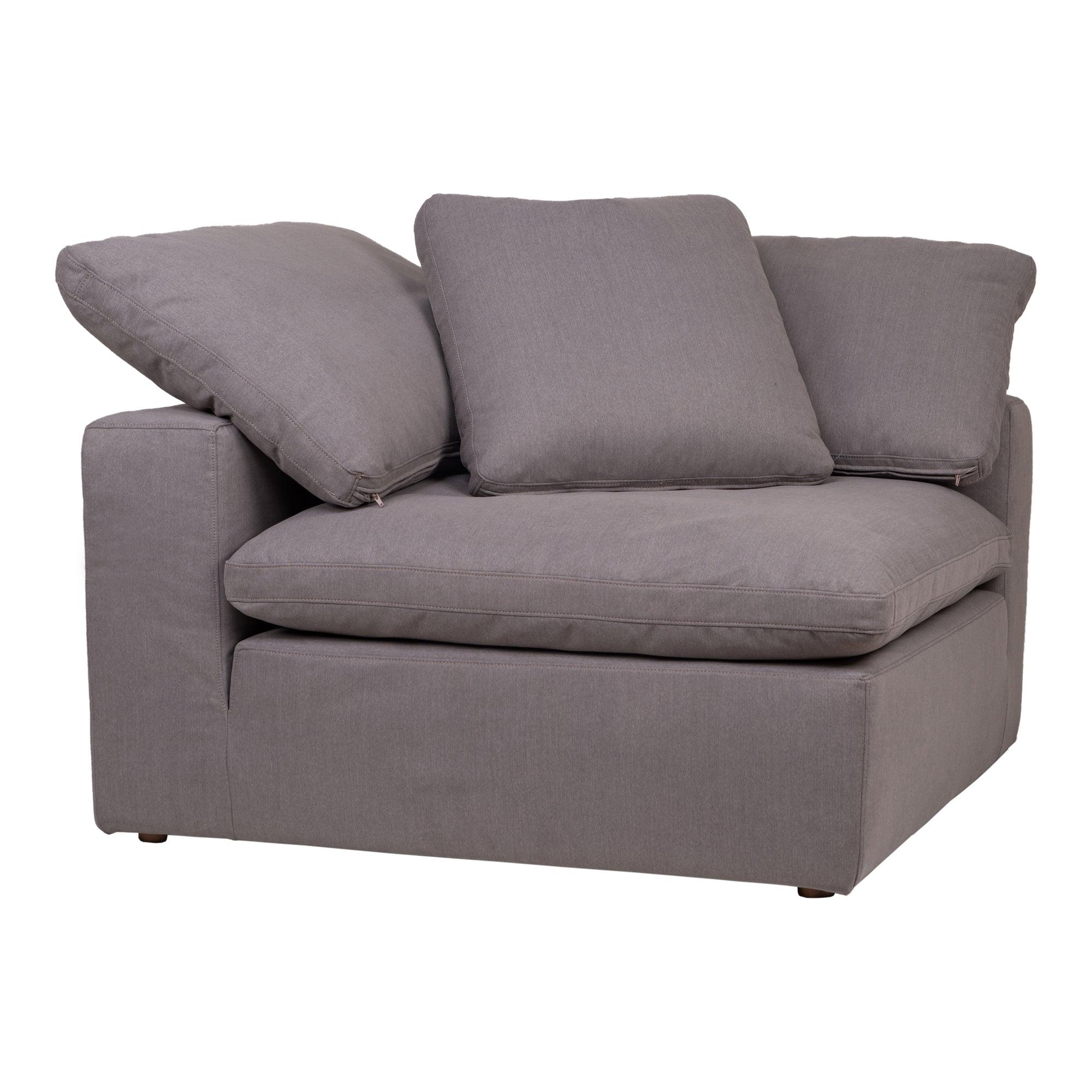 Clay Corner Chair Performance Fabric Light Grey - Remutear