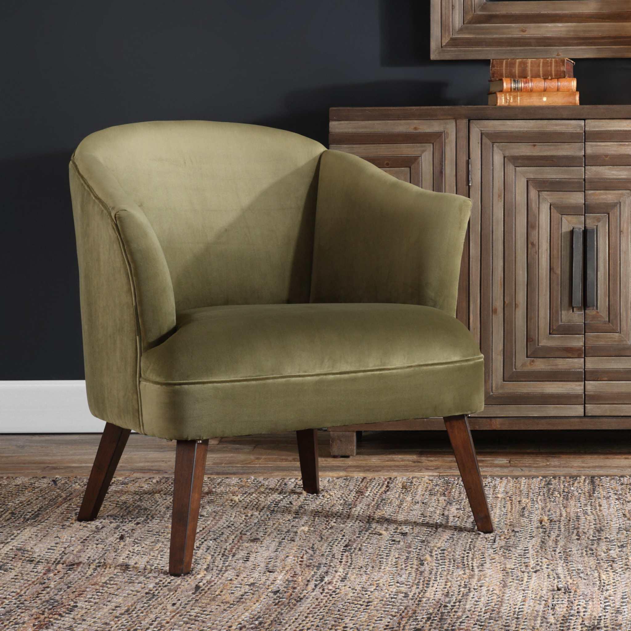 Conroy Olive Accent Chair - Remutear
