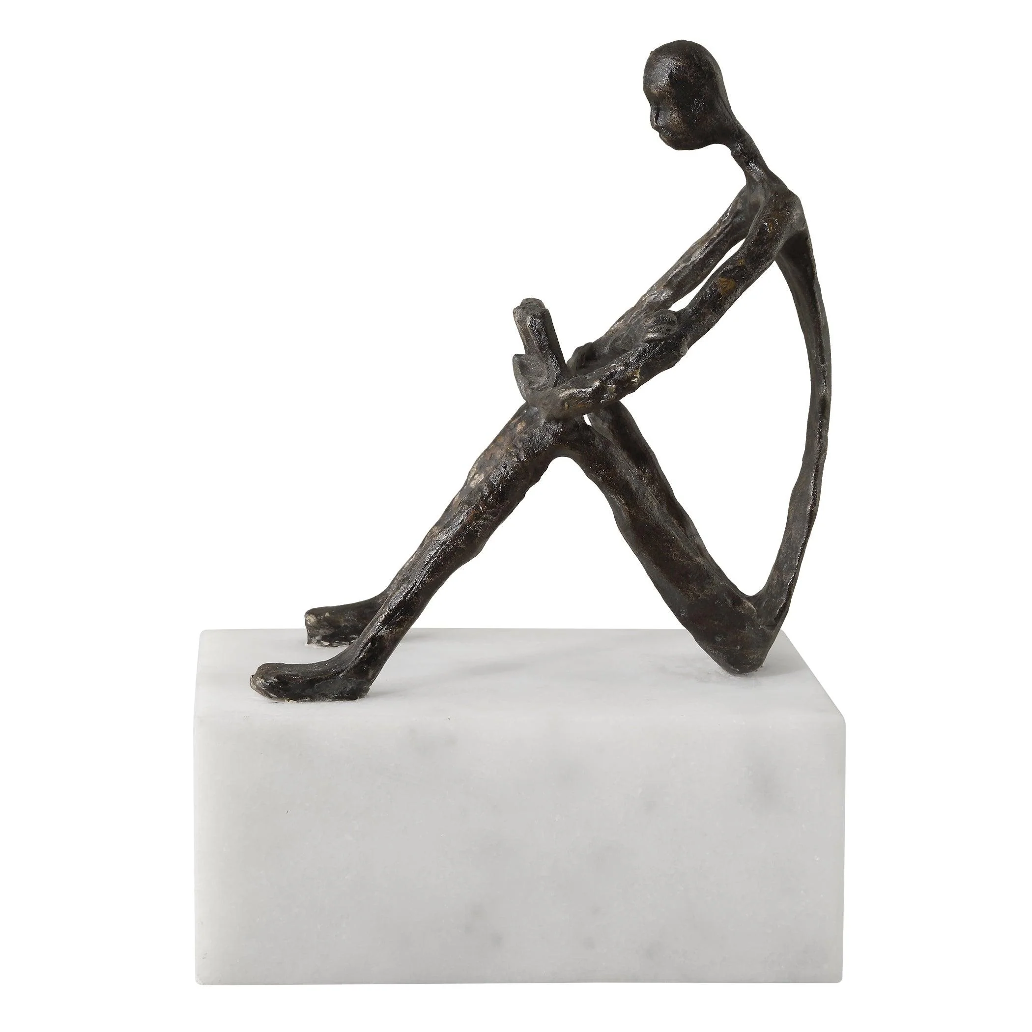 Sit Back, Relax And Read, Iron Sculpture - Remutear