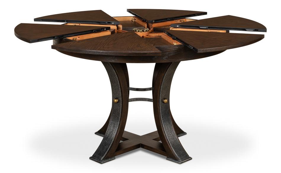 Tower Jupe Dining Table Sm Burnt Brown - Remutear