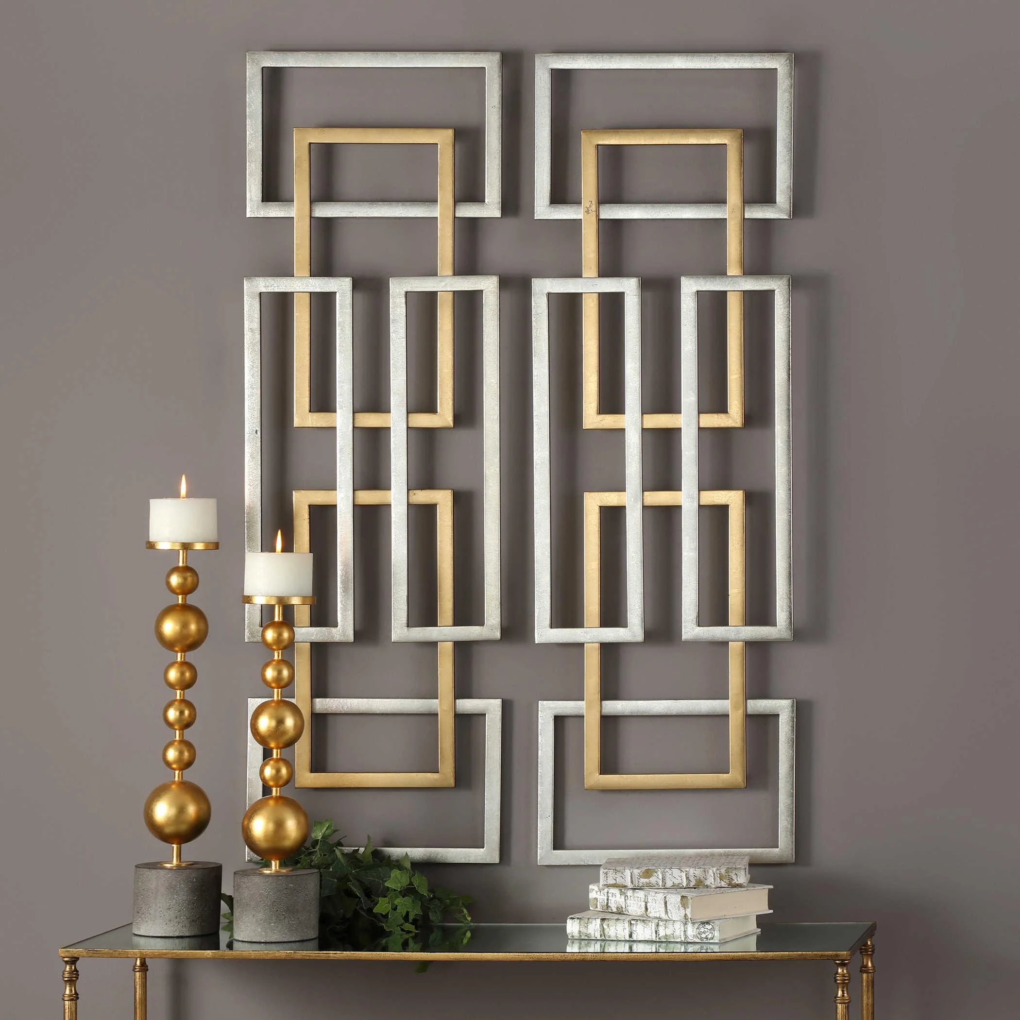 AERIN GEOMETRIC WALL ART, SET OF 2 - Remutear