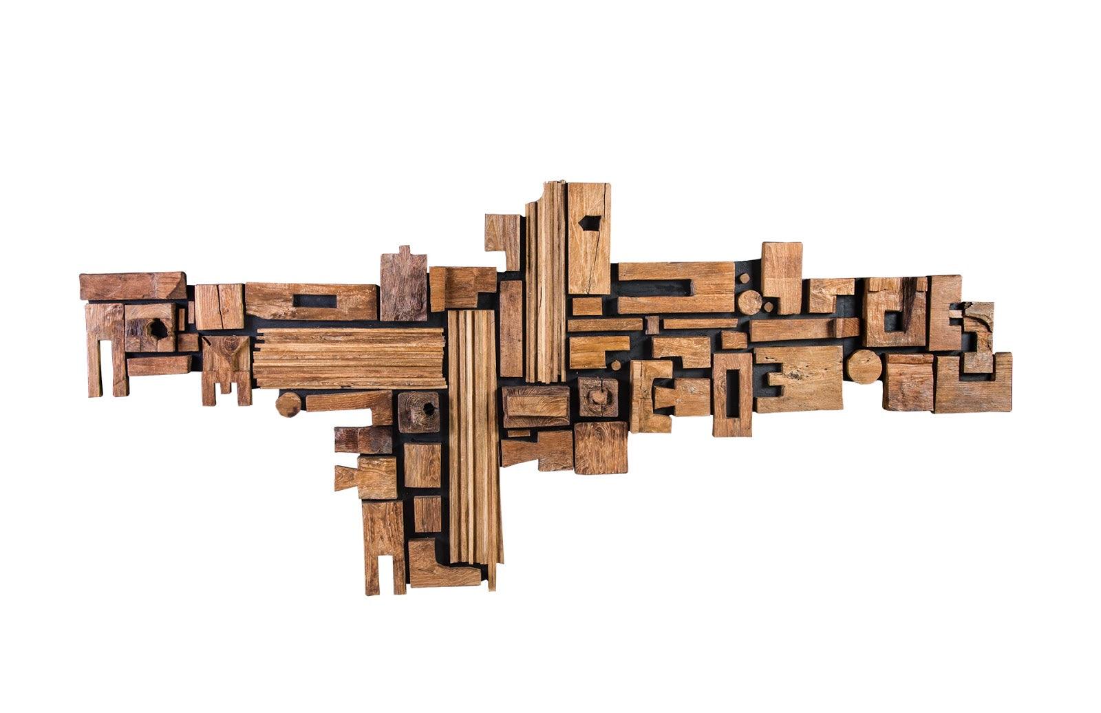 Asken Wall Art, Wood, Freeform - Remutear