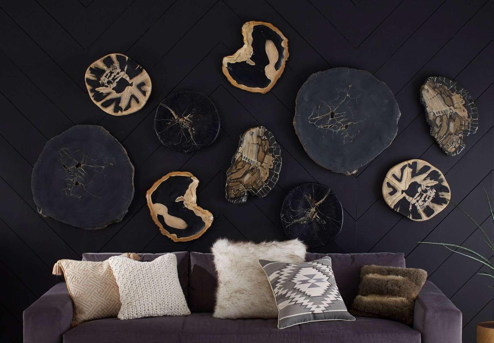 Cast Petrified Wood Wall Tile, Resin, Thin - Remutear