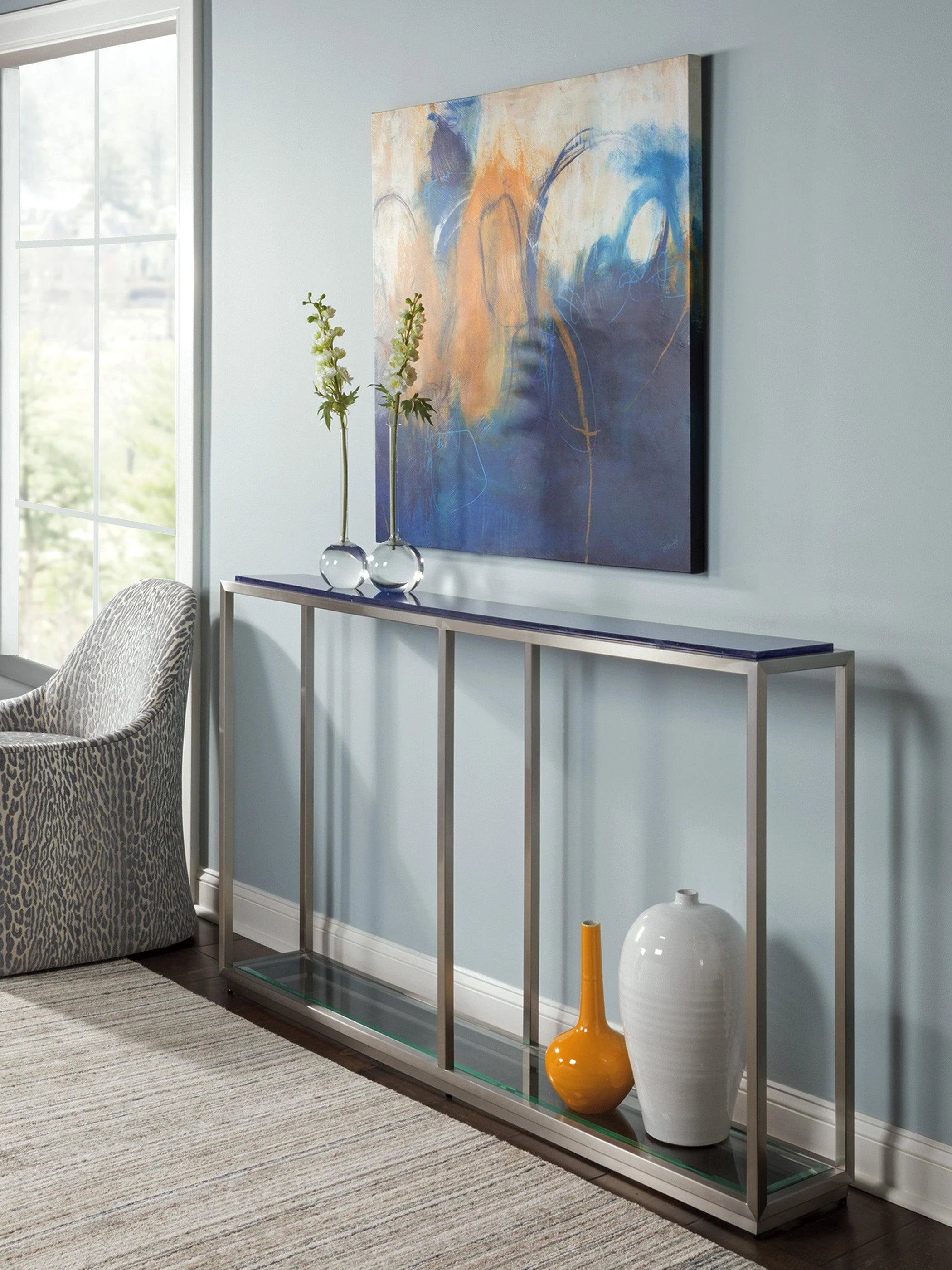 Signature Designs Ultramarine Shallow Console - Remutear