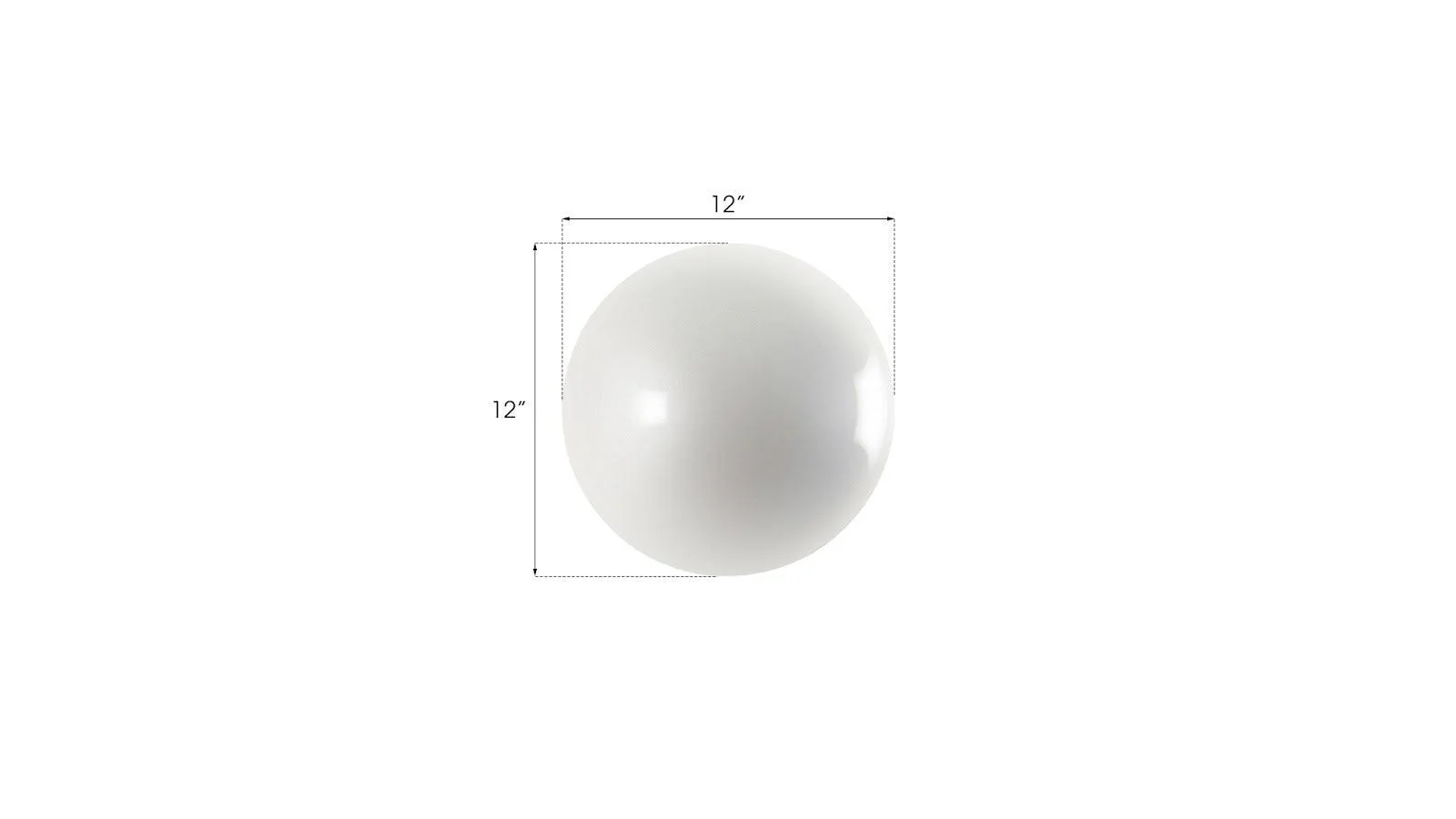 Ball on the Wall, Small, Pearl White - Remutear