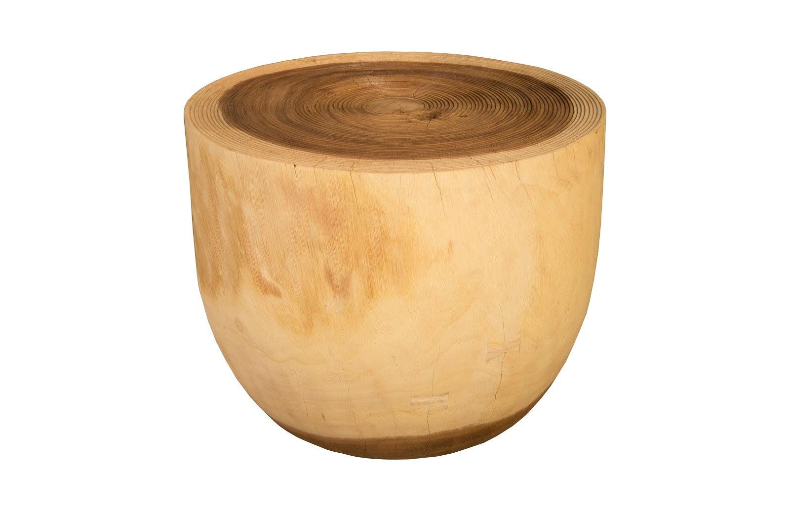 Lathe Side Table, Chamcha Wood - Remutear