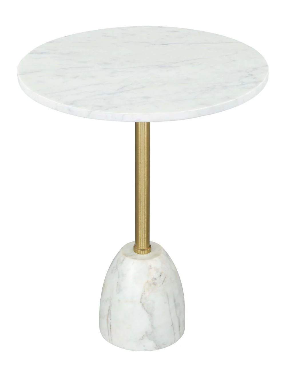 Cynthia Side Table White & Gold - Remutear