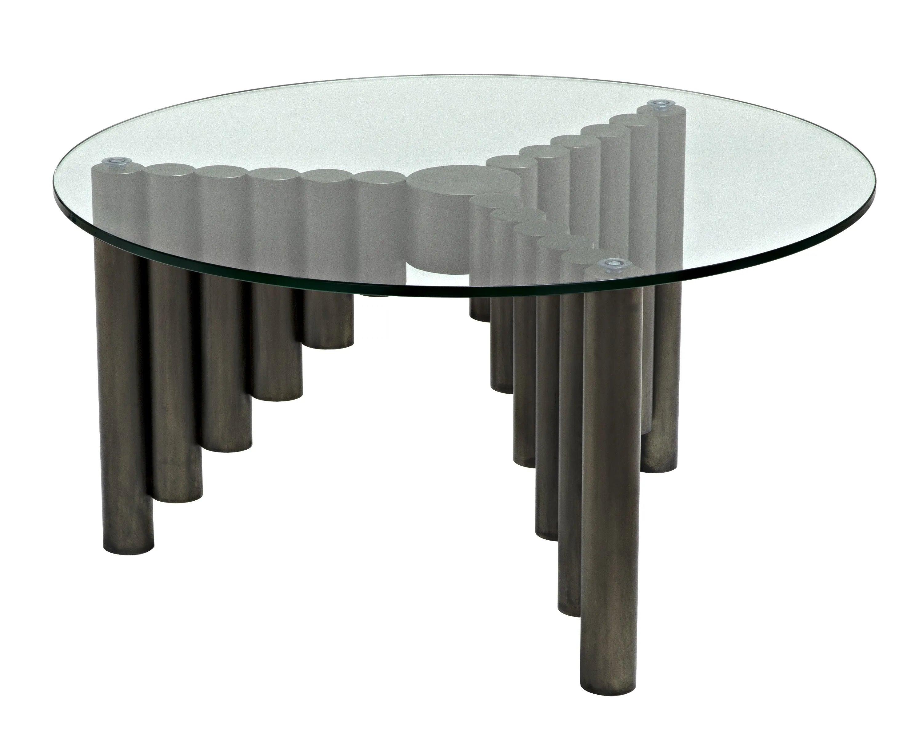 Organum Coffee Table, Gun Metal Finish - Remutear
