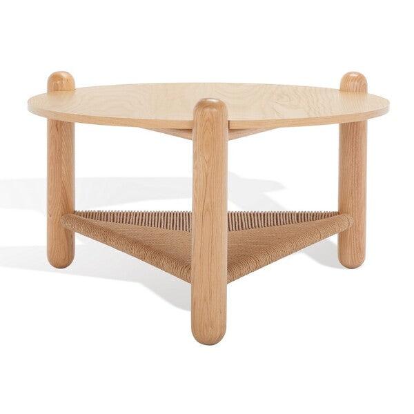 MACIANNA WOVEN SHELF COFFEE TABLE - Remutear