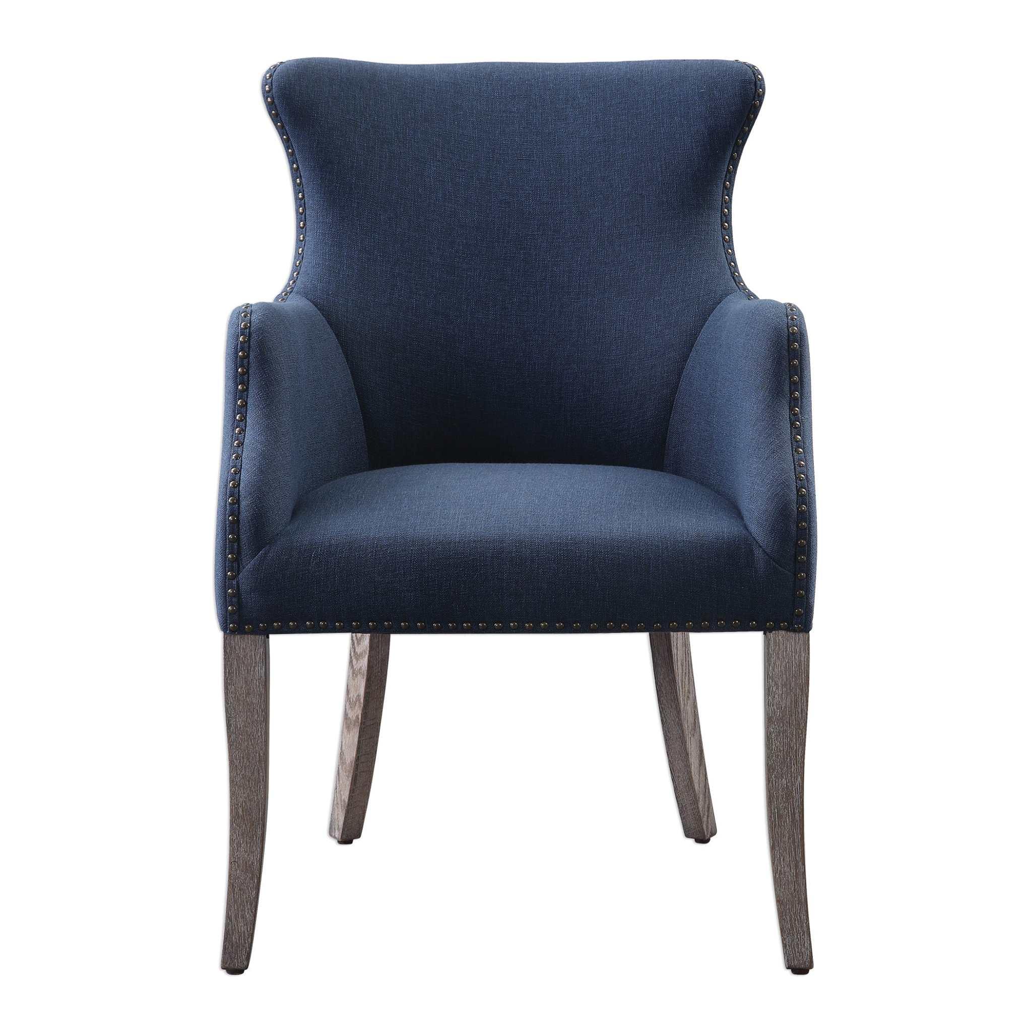 Yareena Blue Wing Chair - Remutear