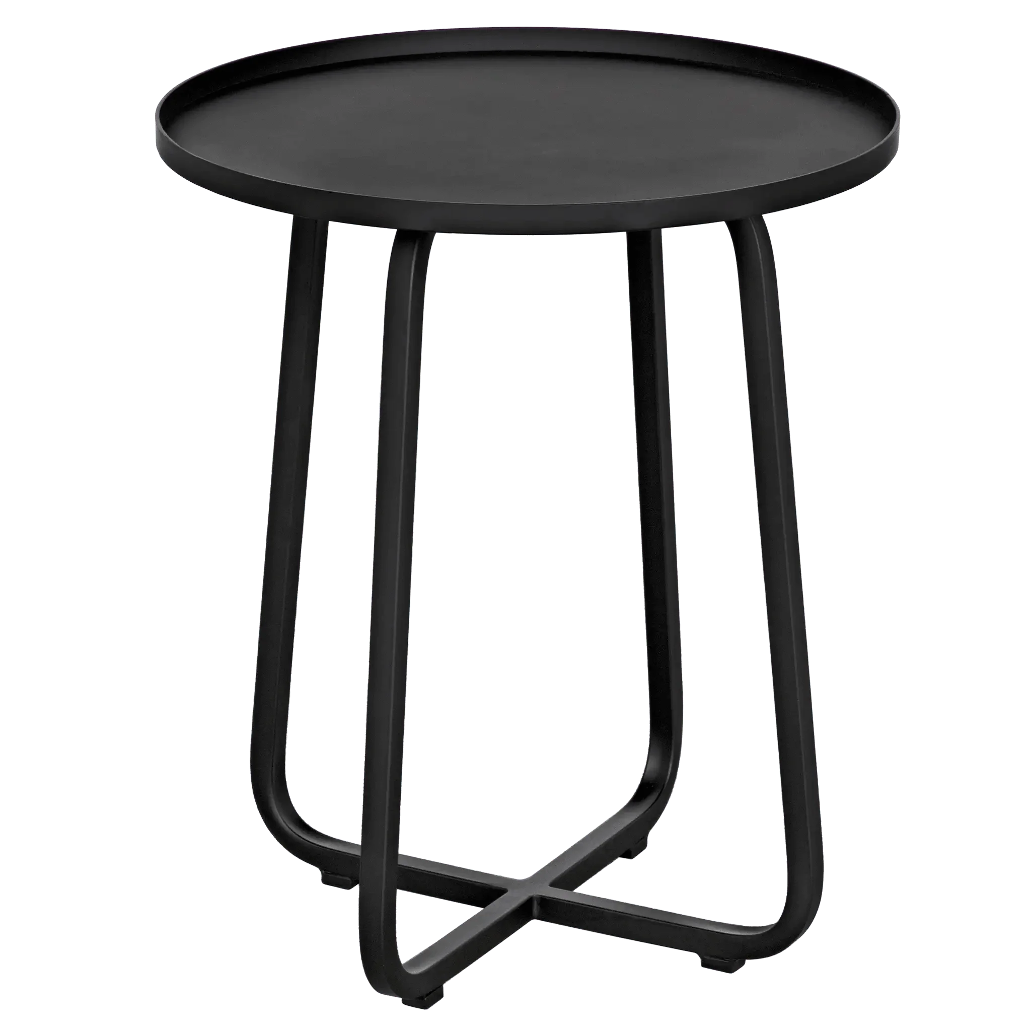 Kimana Side Table, Black Steel - Remutear