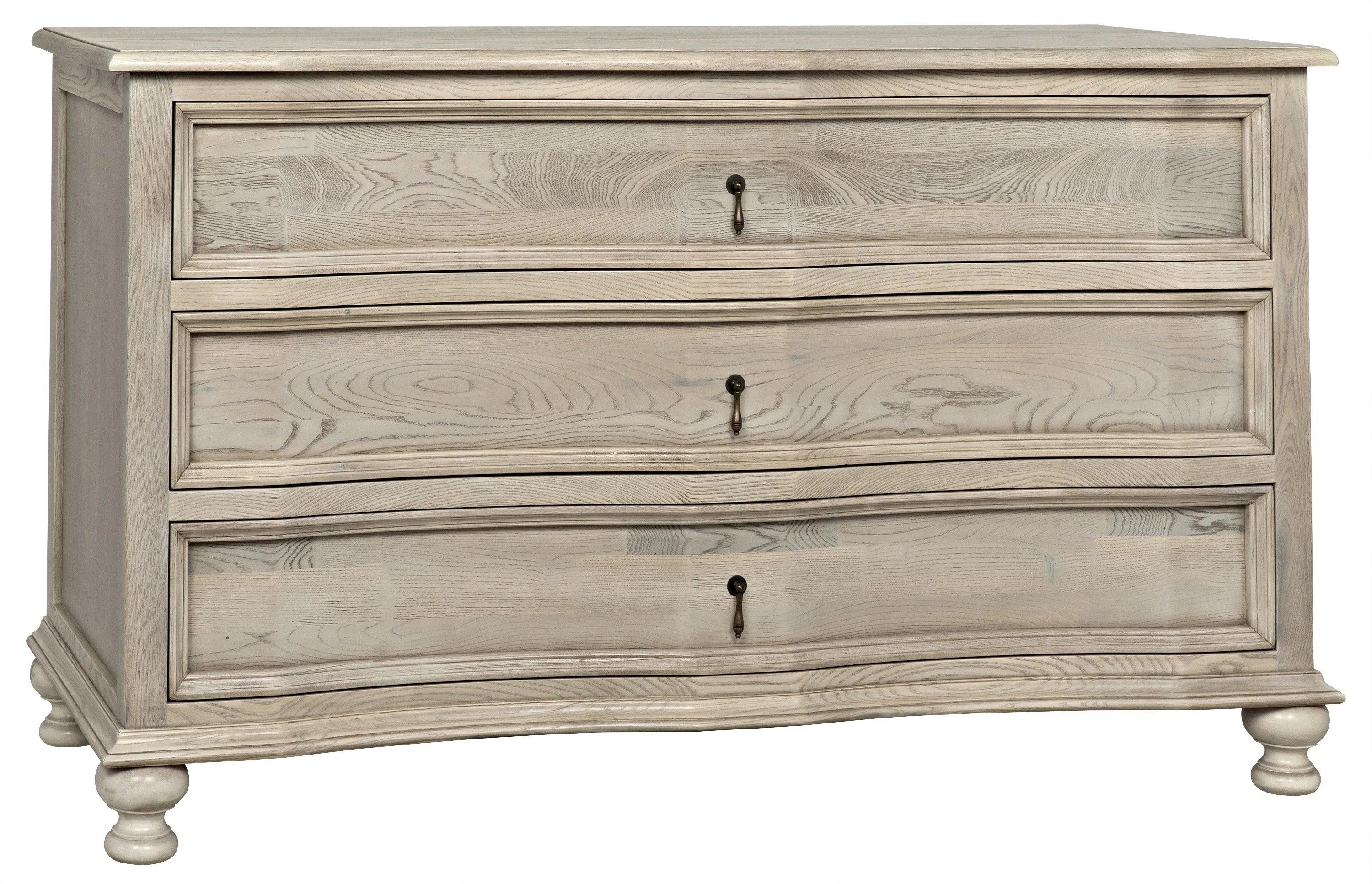 Curved Front 3 Drawer Chest - Remutear