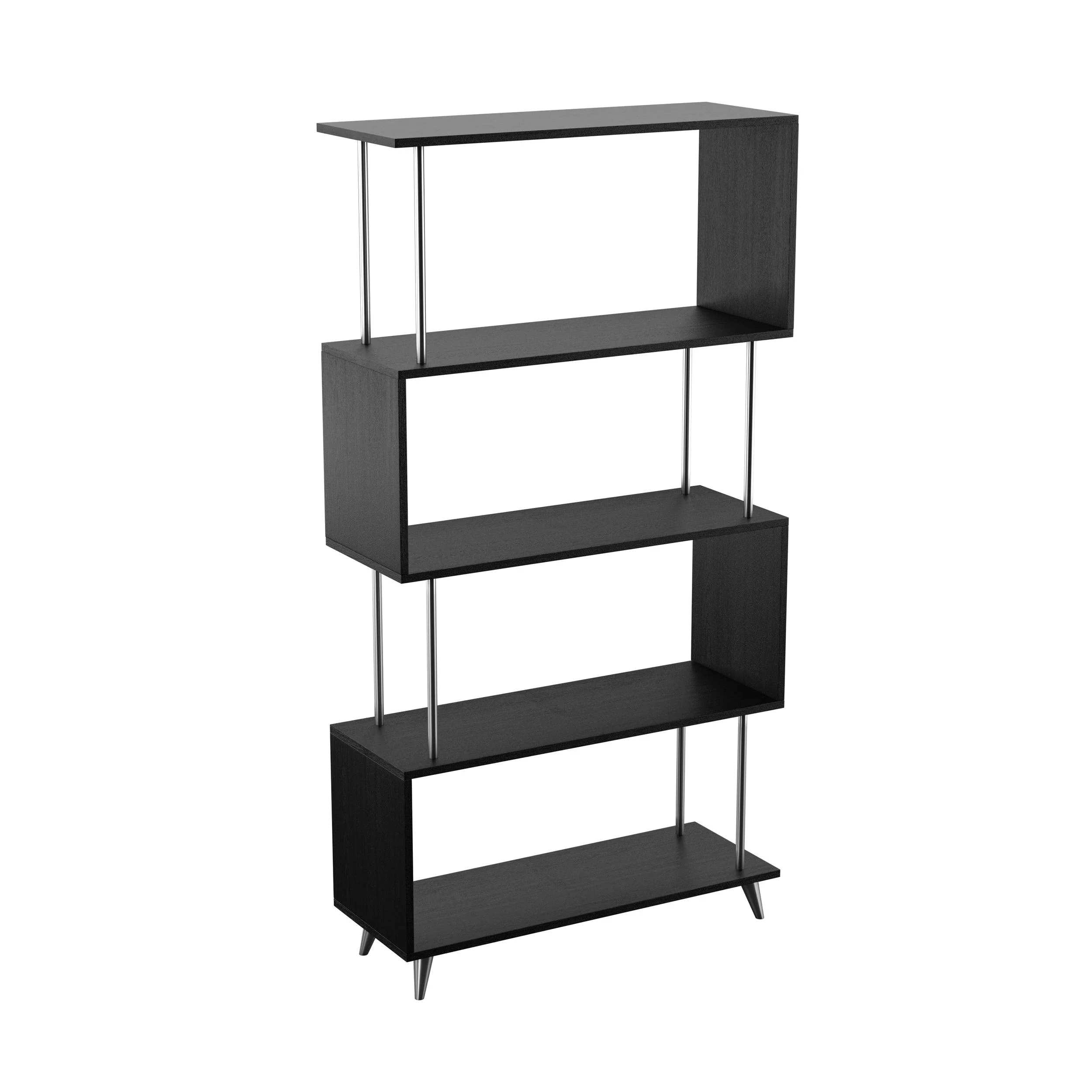 Beckerman Asymmetrical Etagere - Black - Remutear