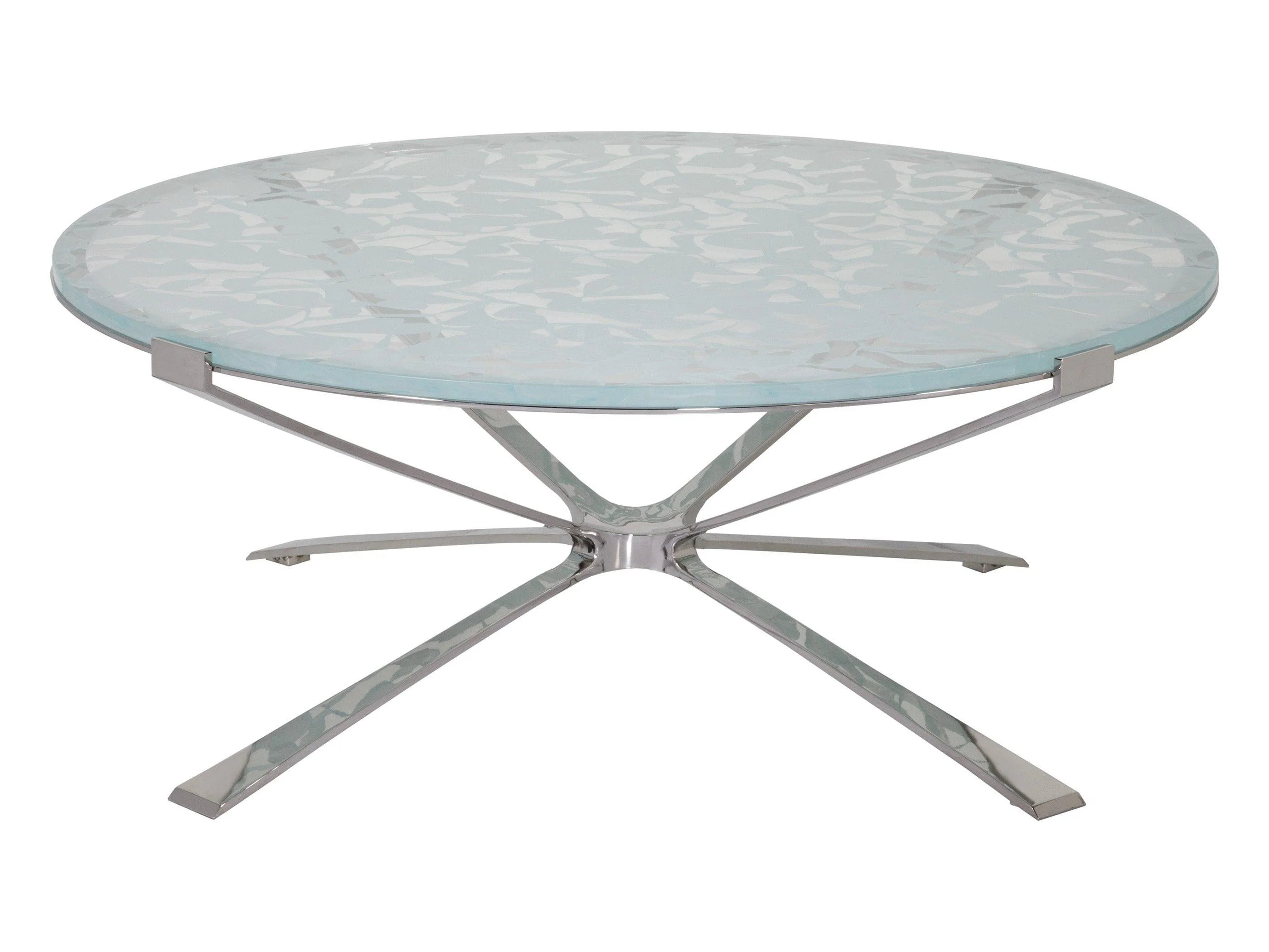 Signature Designs Snowscape Round Cocktail Table - Remutear