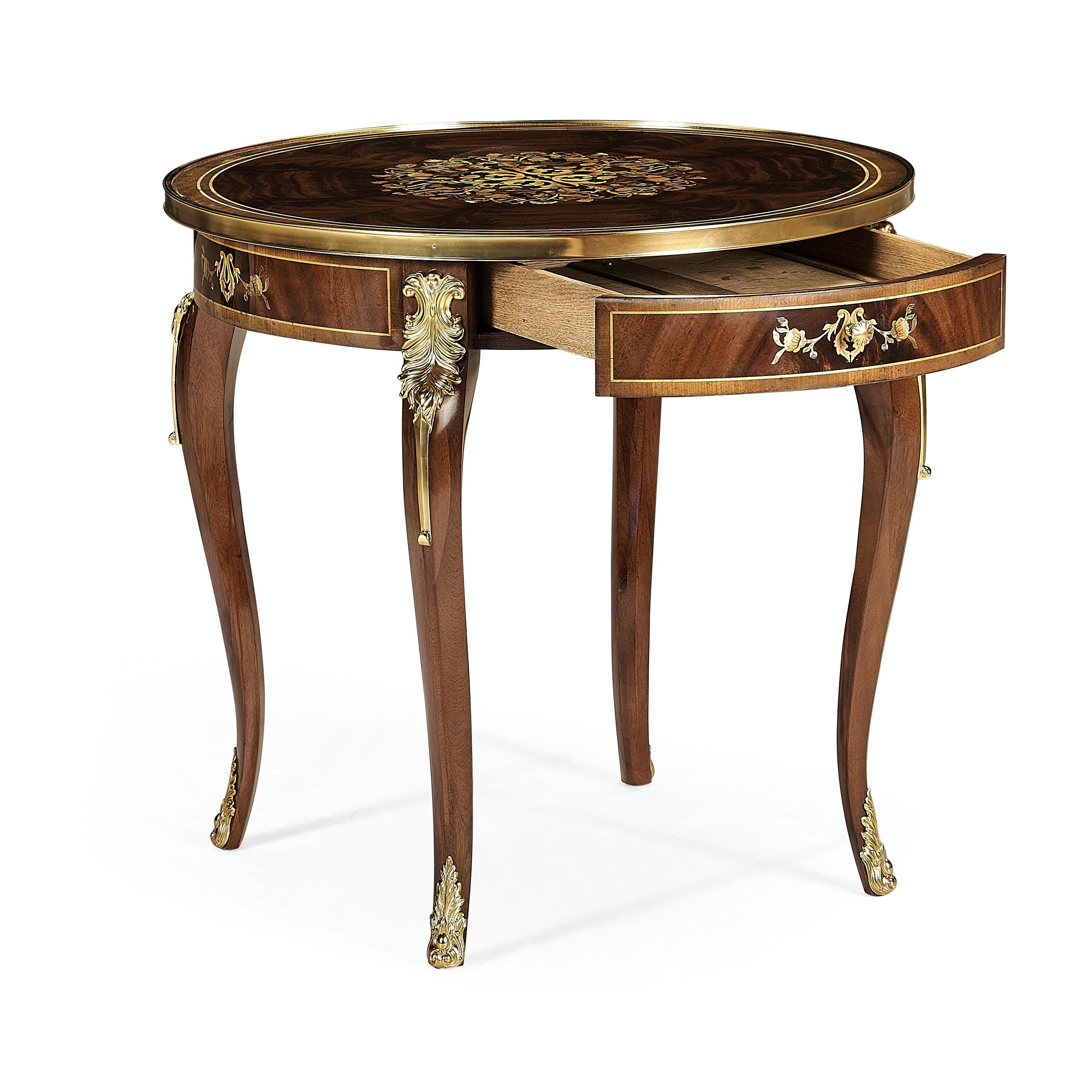 Mahogany & Pearl Accent Table - Remutear