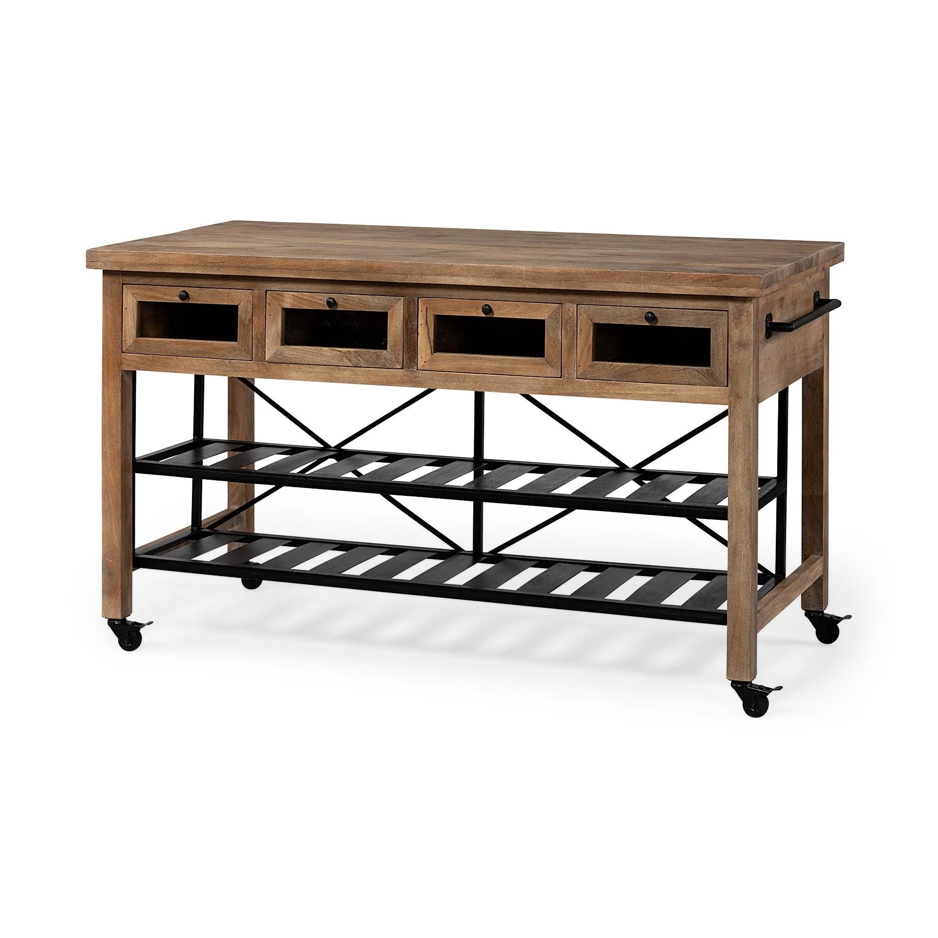 Stuart I Rolling Kitchen Island - Remutear