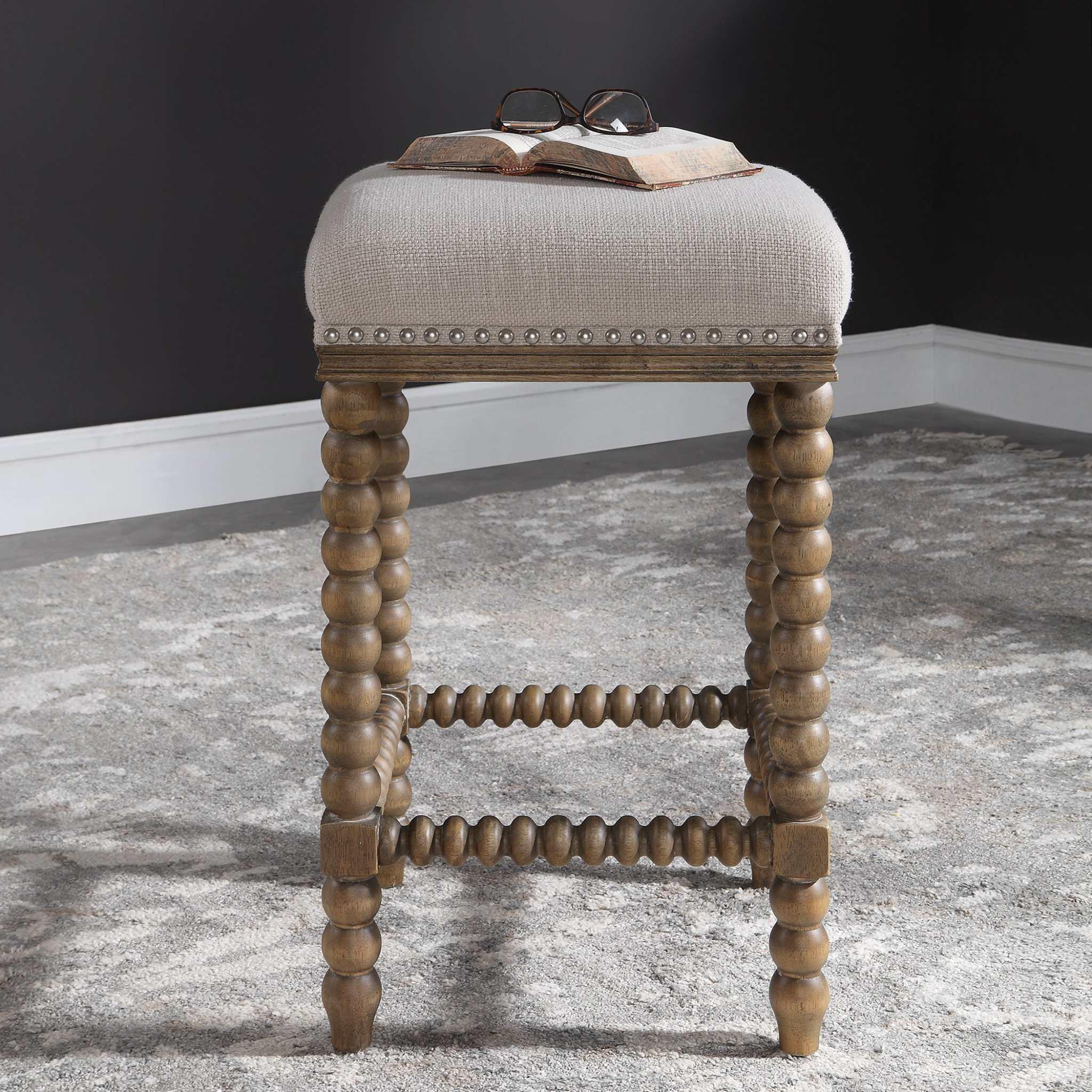 PRYCE WOODEN COUNTER STOOL - Remutear