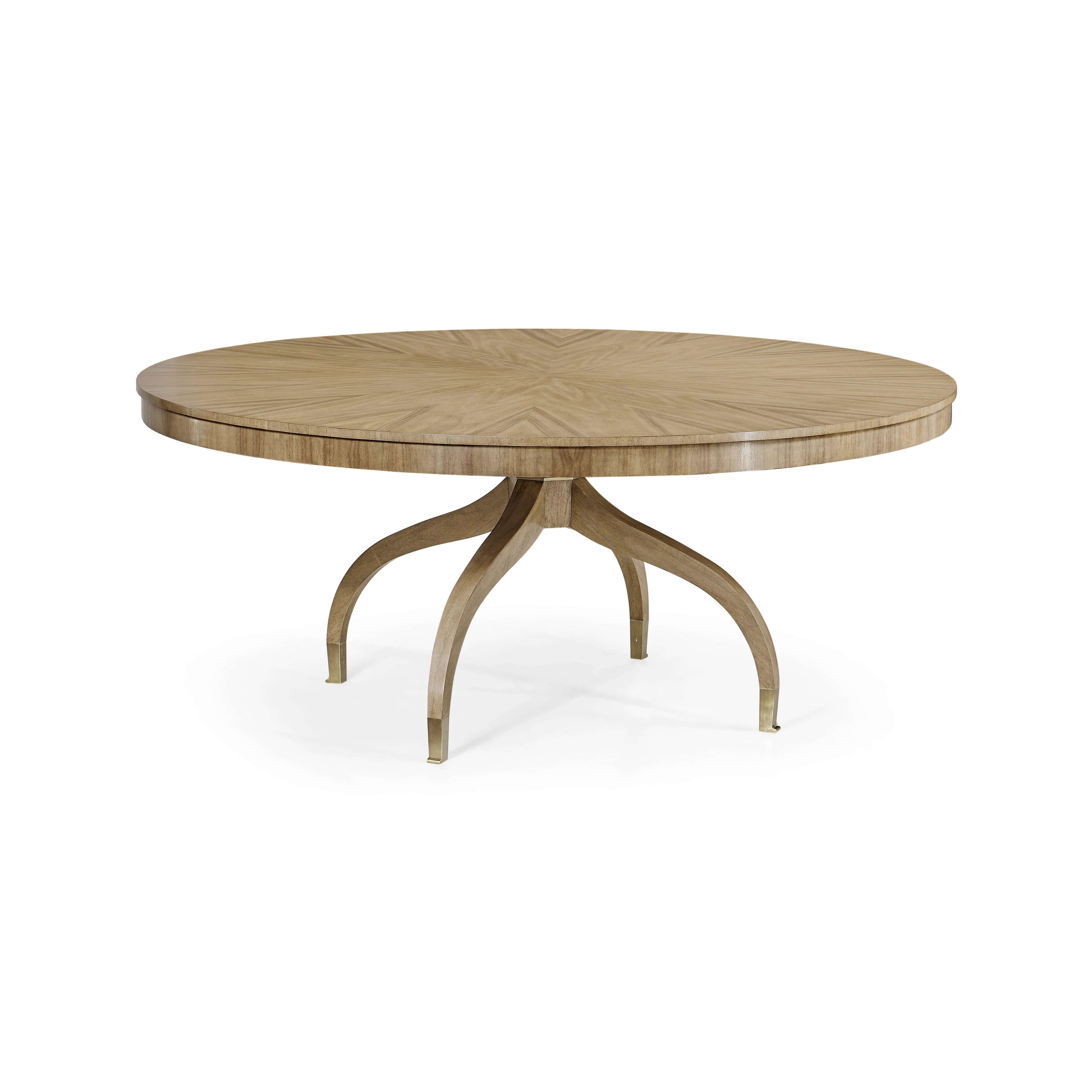 Buckingham Round Bleached Walnut Dining Table - Remutear