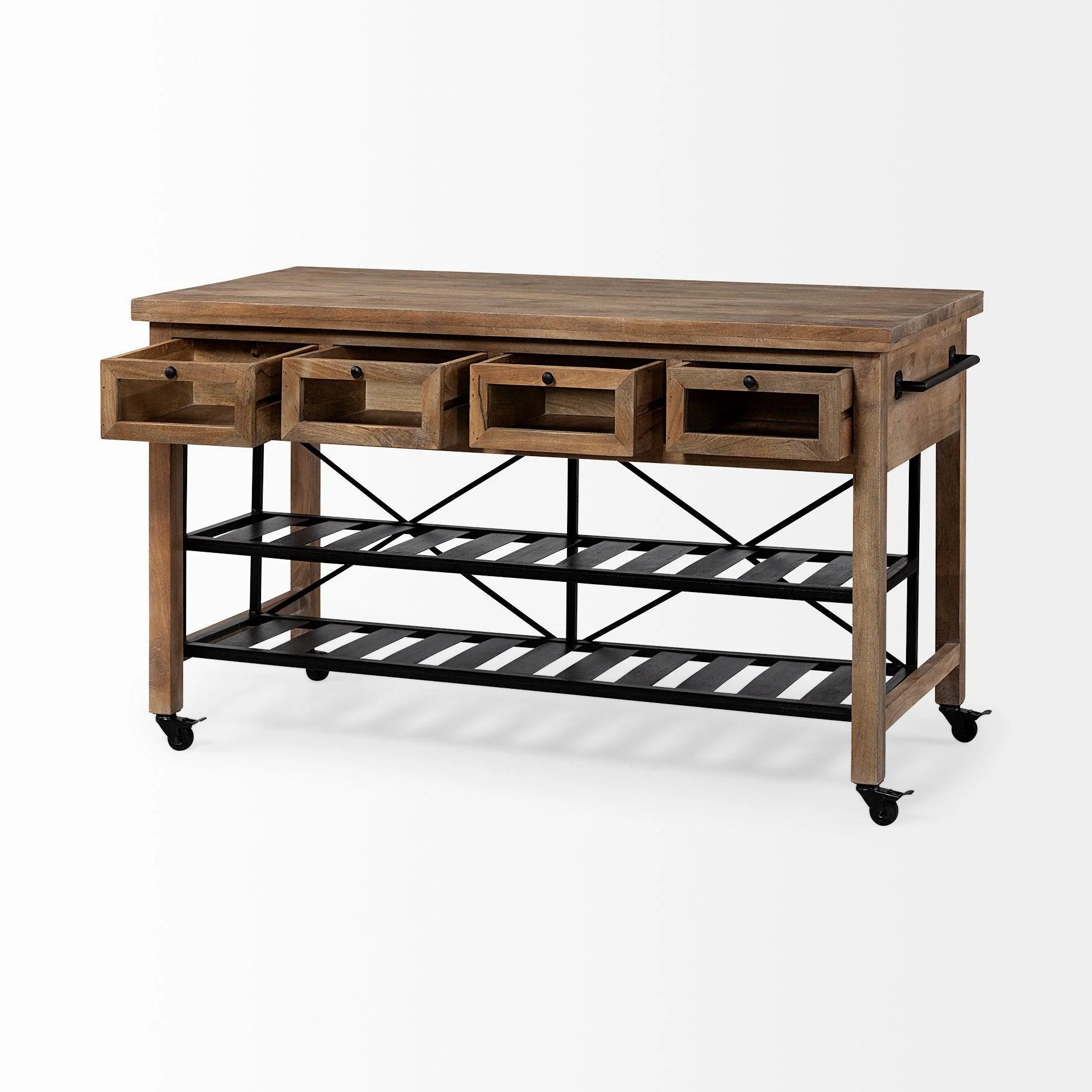 Stuart I Rolling Kitchen Island - Remutear