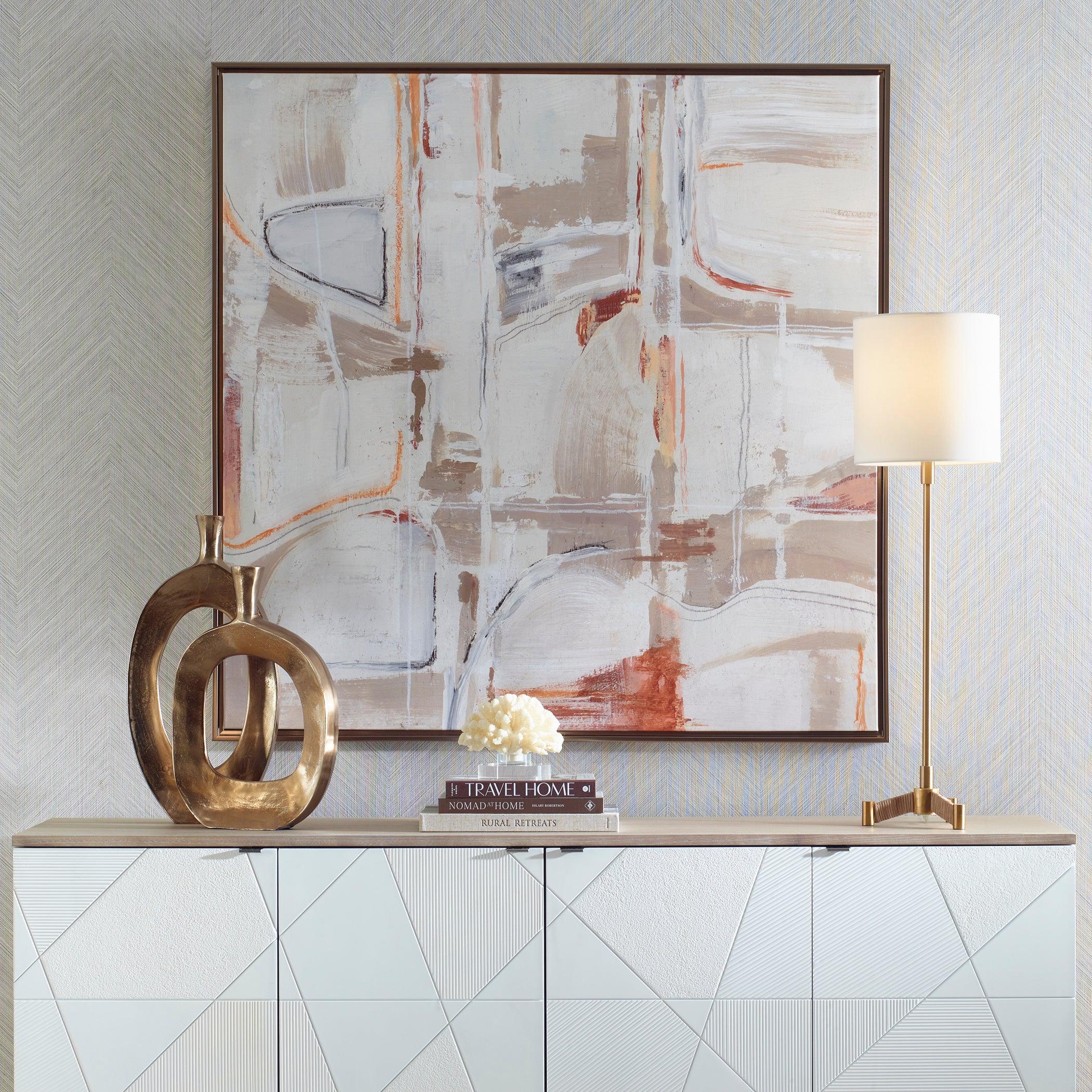 Neutral Nirvana Abstract Canvas Art - Remutear