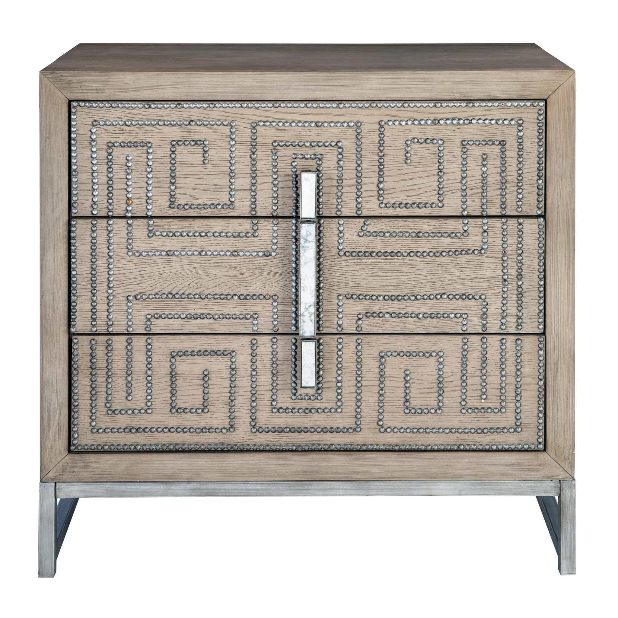 DEVYA GRAY OAK ACCENT DRAWERS - Remutear