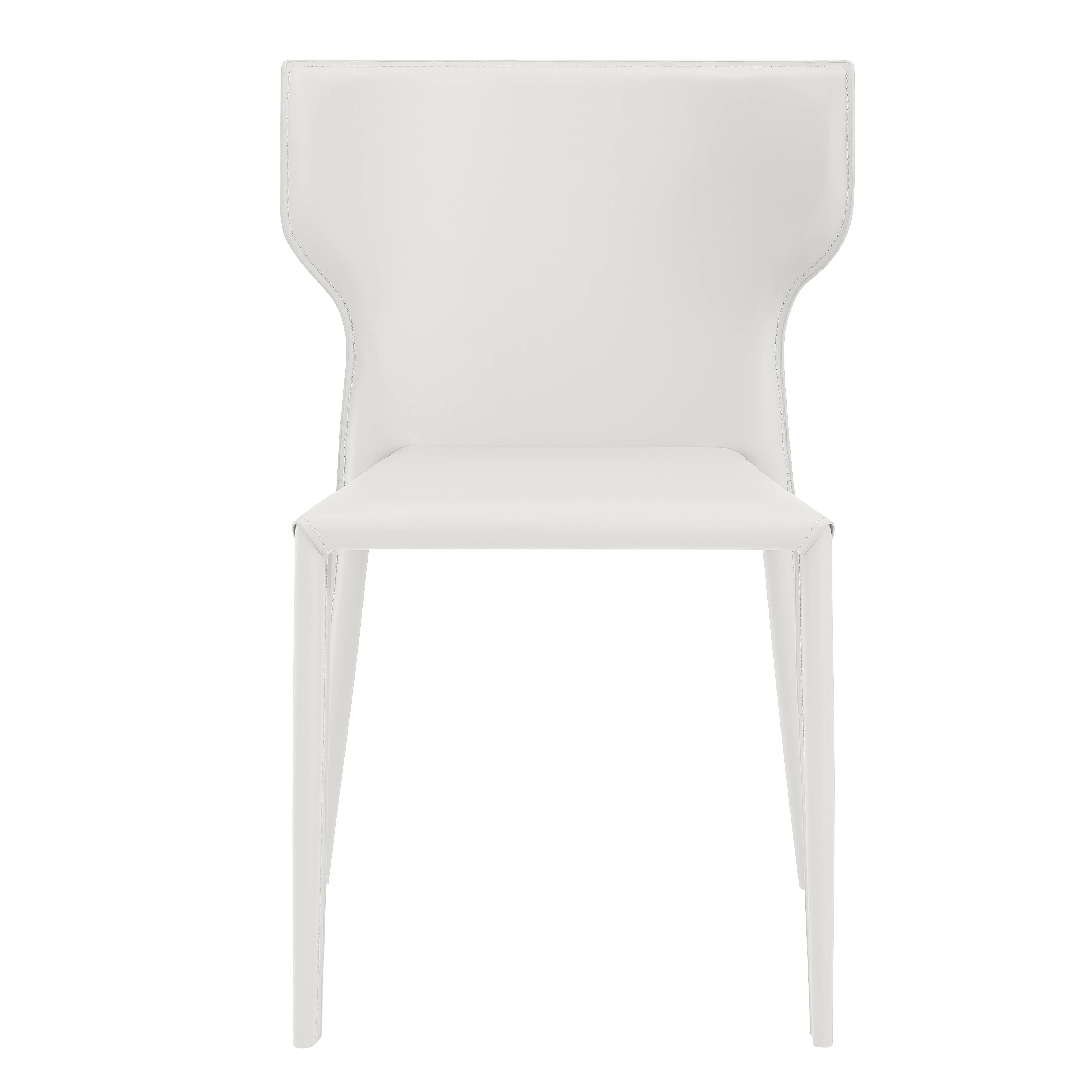 Divinia Stacking Side Chair in White - Set of 2 - Remutear