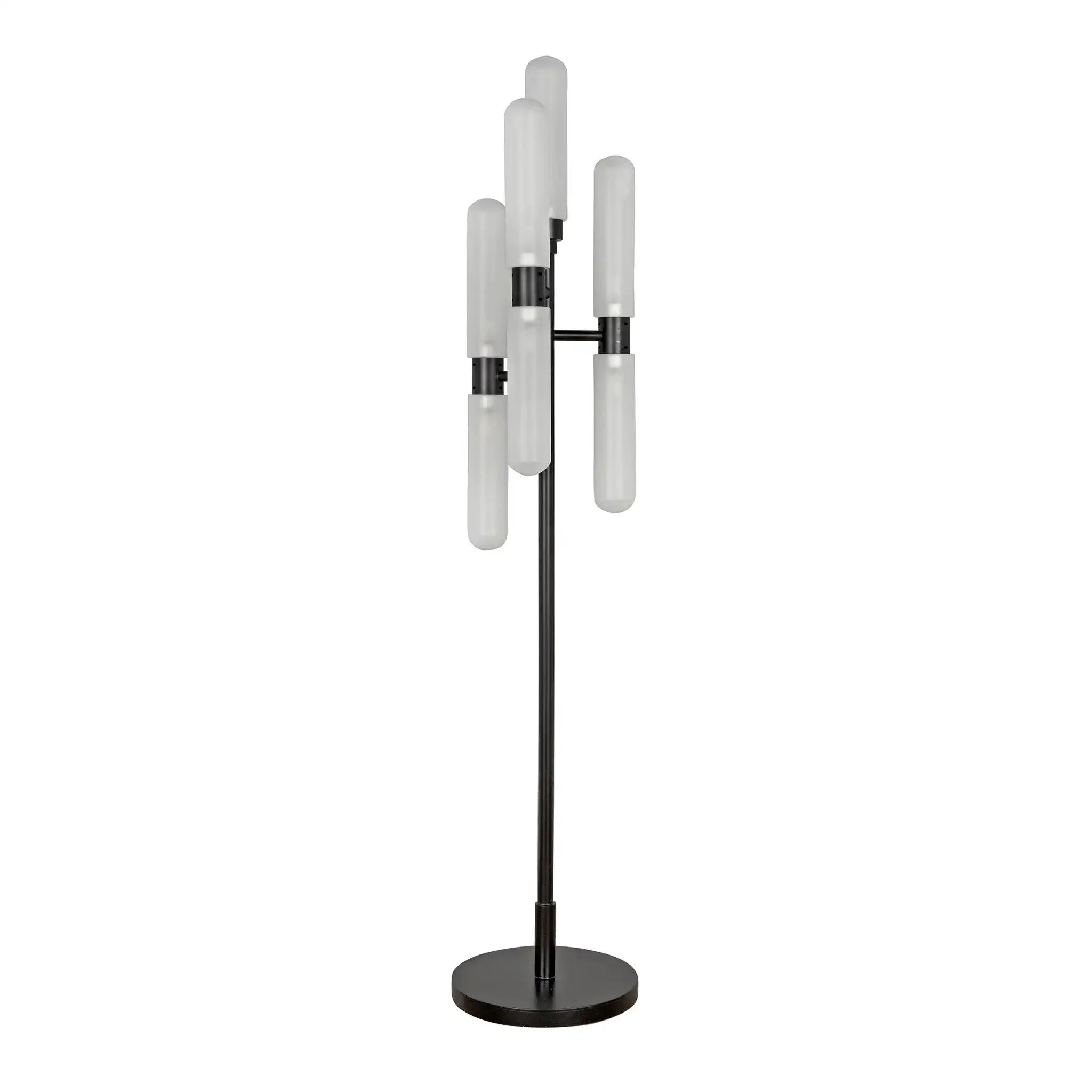 Dominique Floor Lamp, Black Metal - Remutear