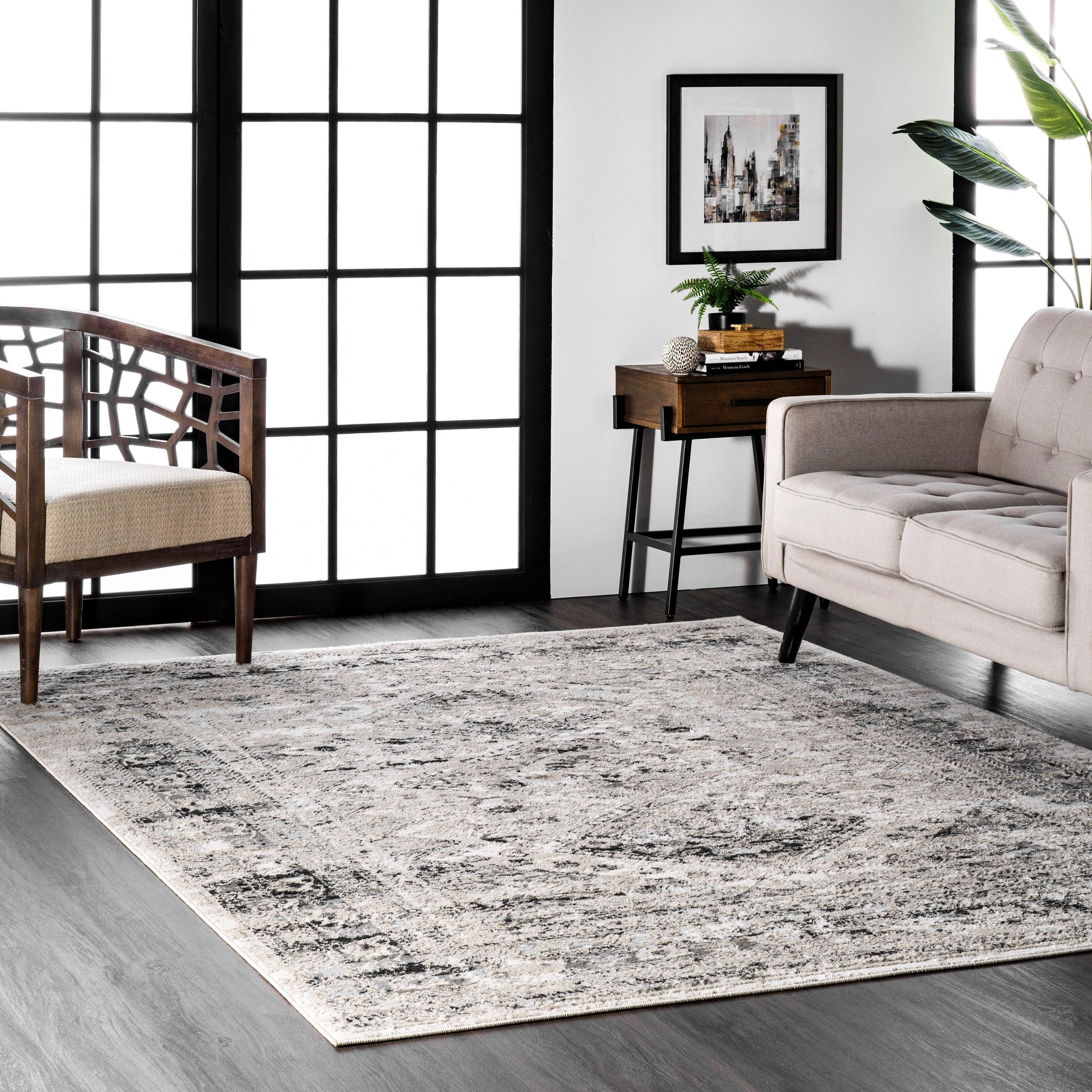 Madisson Vintage Faded Medallion Area Rug - Remutear
