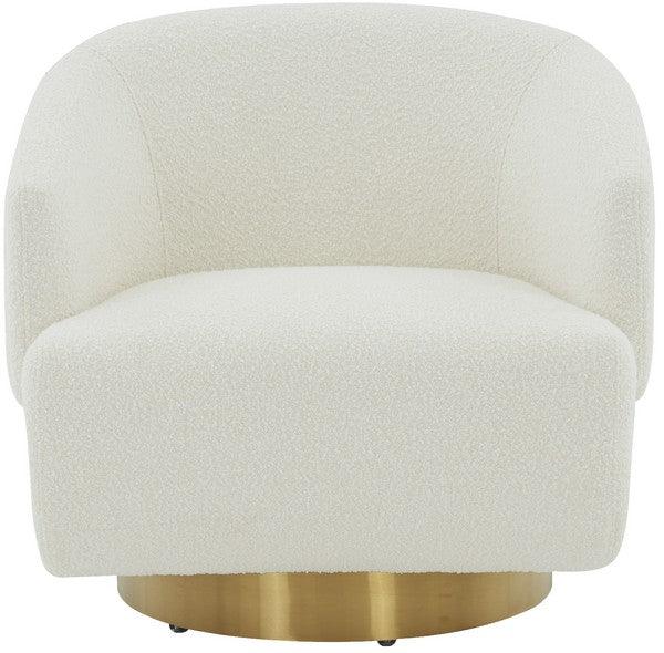 POLLYANNE BOUCLE SWIVEL ACCENT CHAIR - Remutear