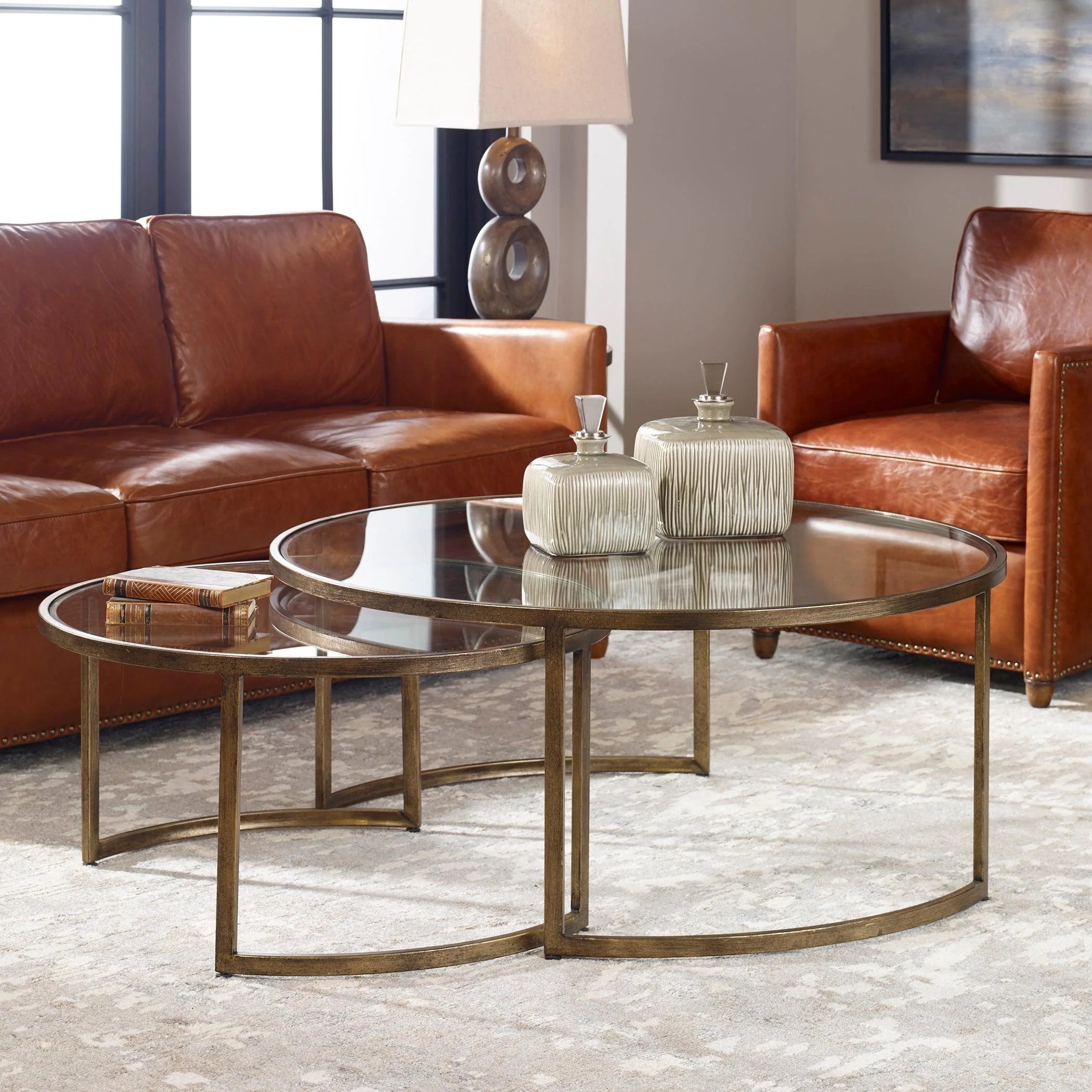 RHEA NESTED COFFEE TABLES SET OF 2 - Remutear