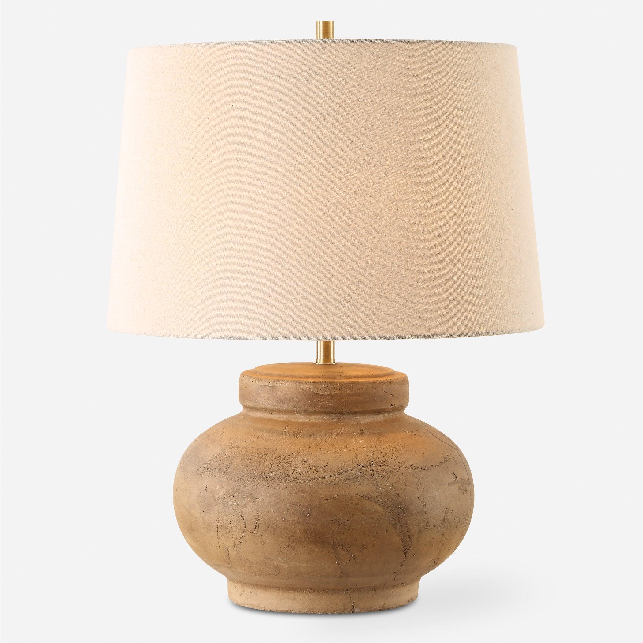 Urbino Aged Terracotta Table Lamp - Remutear