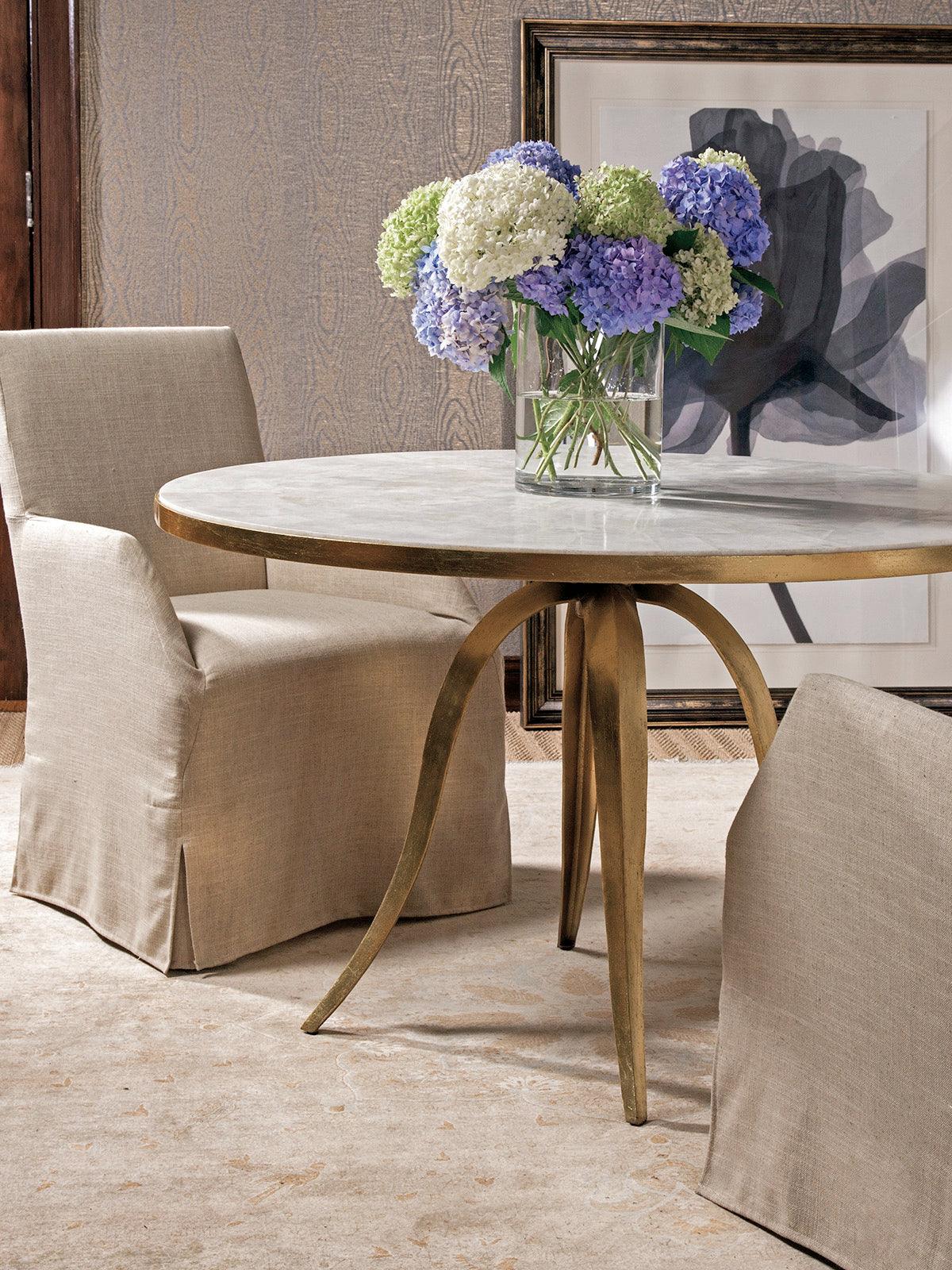 Signature Designs Crystal Stone Round Dining Table - Remutear
