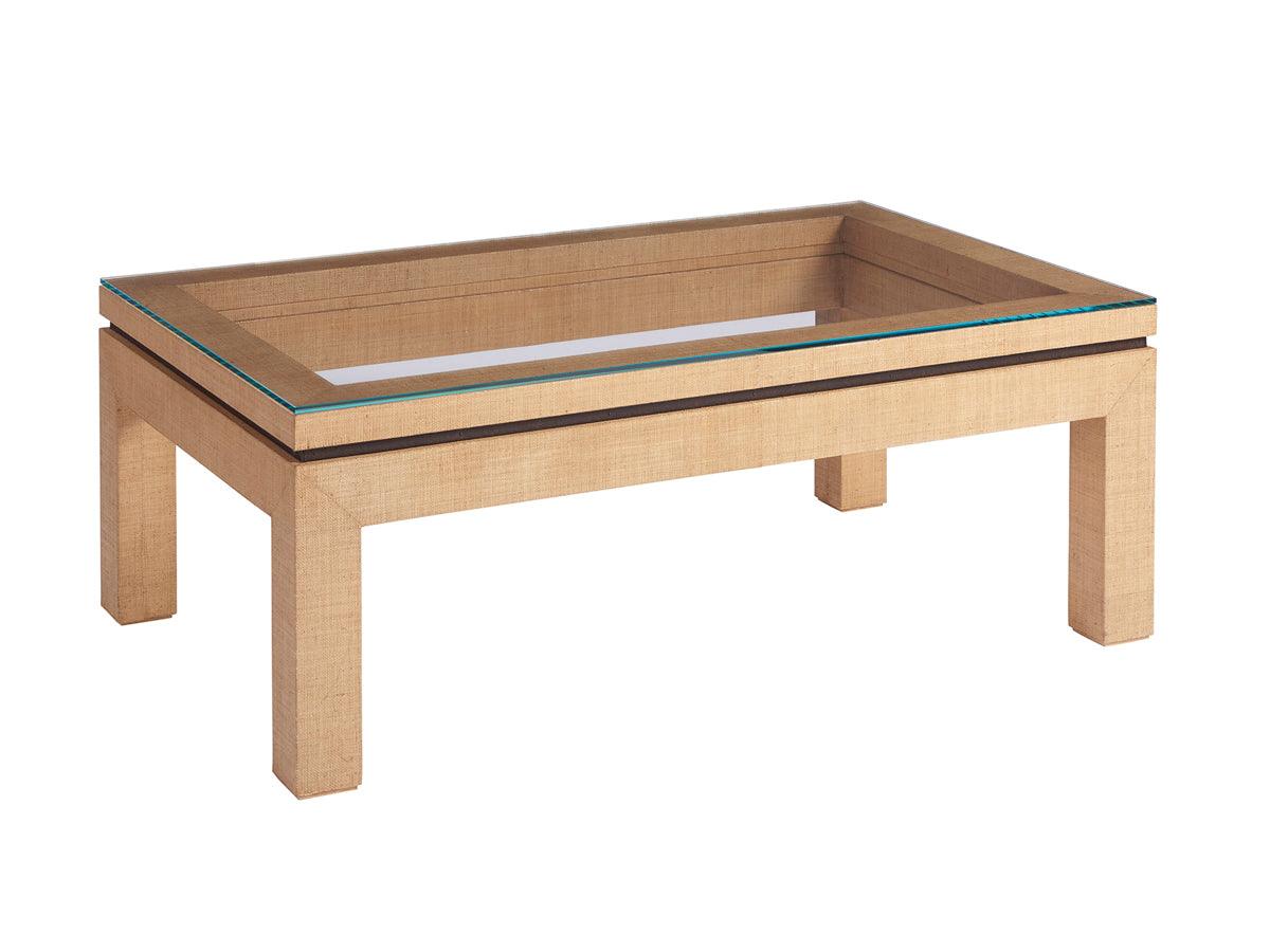 Newport Harbor Raffia Cocktail Table - Remutear
