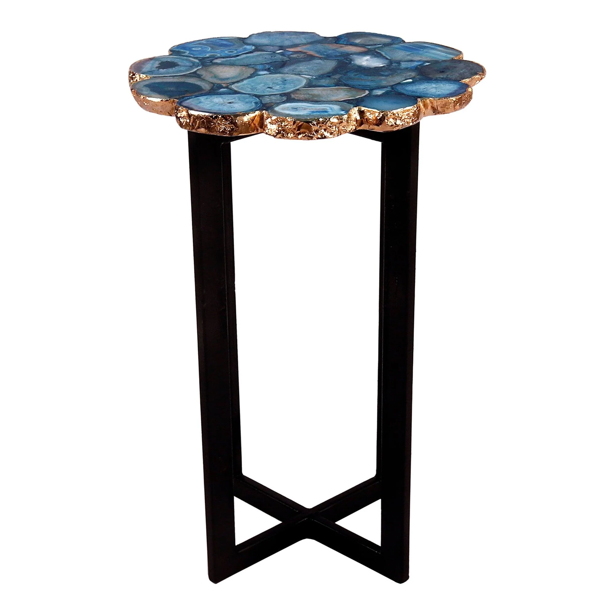 Azul Agate Accent Table - Remutear